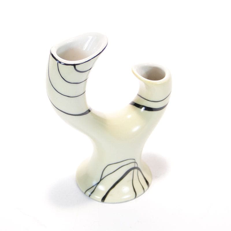Wazon Pień, porcelit beżowy, proj. D. Duszniak, Ćmielów, Polska, lata 60. - 353901