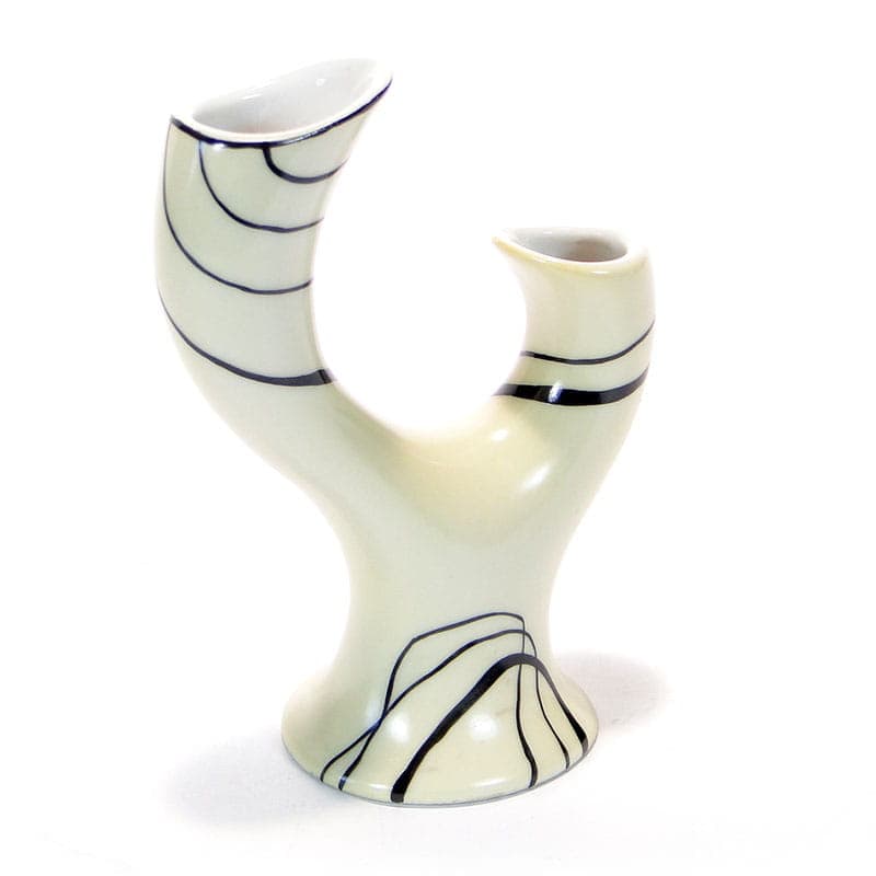 Wazon Pień, porcelit beżowy, proj. D. Duszniak, Ćmielów, Polska, lata 60. - 353900