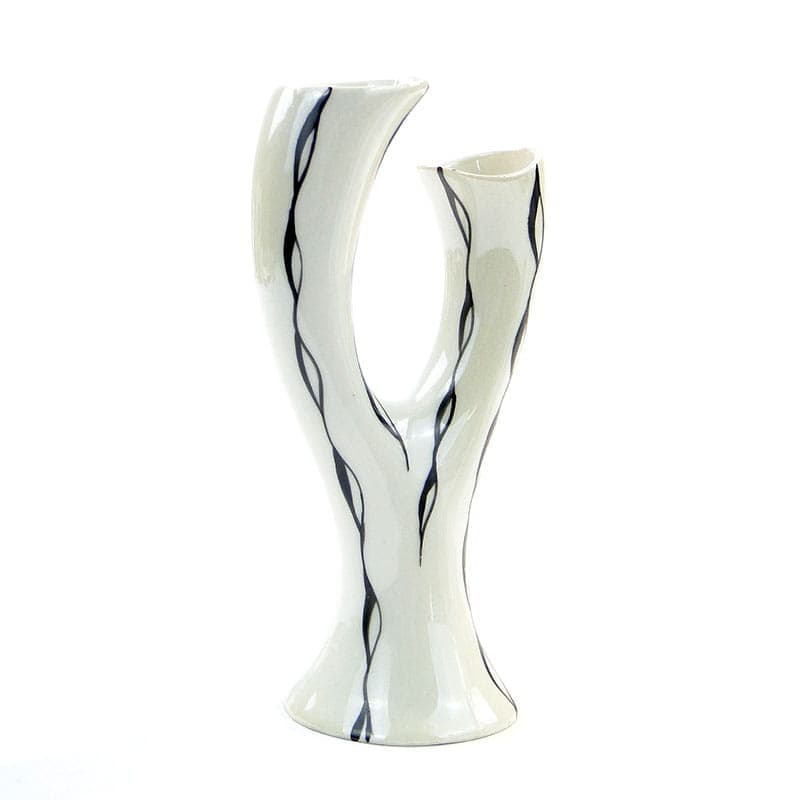 Wazon Pień, porcelana biała, proj. D. Duszniak, Ćmielów, Polska, lata 60. - 353948