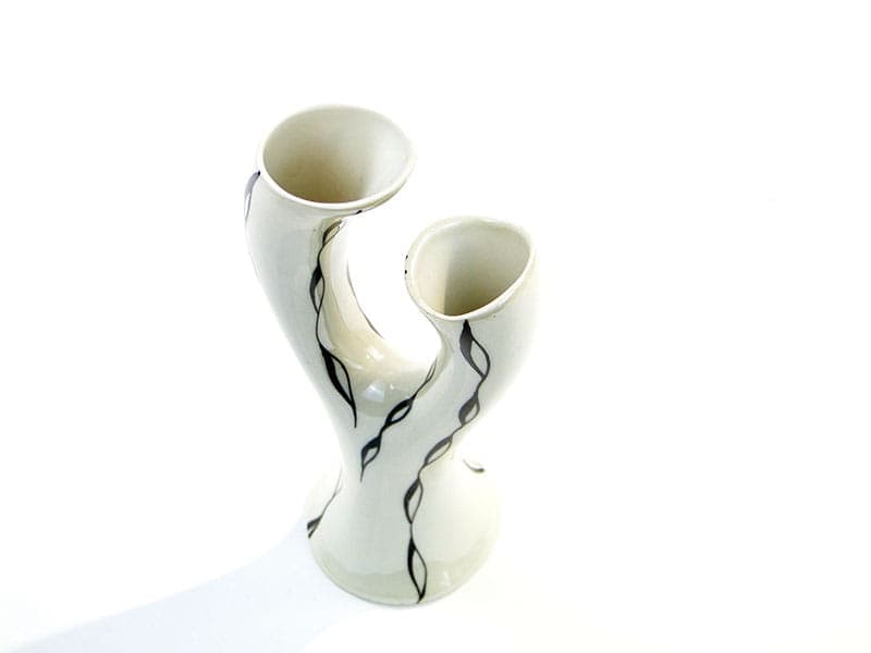 Wazon Pień, porcelana biała, proj. D. Duszniak, Ćmielów, Polska, lata 60. - 353951