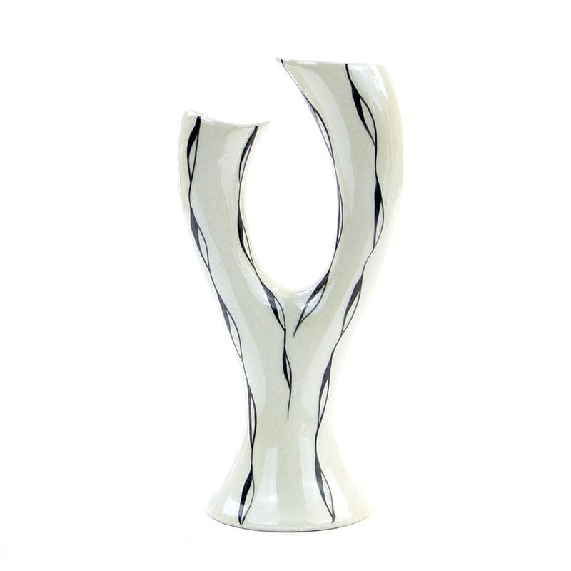 Wazon Pień, porcelana biała, proj. D. Duszniak, Ćmielów, Polska, lata 60. - 353946