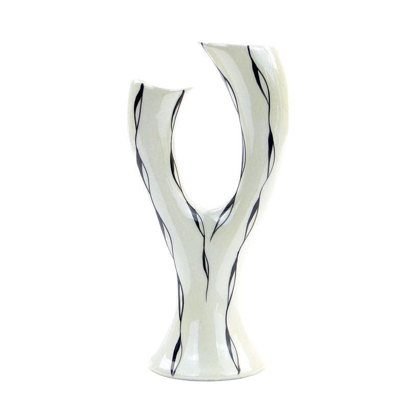 Wazon Pień, porcelana biała, proj. D. Duszniak, Ćmielów, Polska, lata 60.