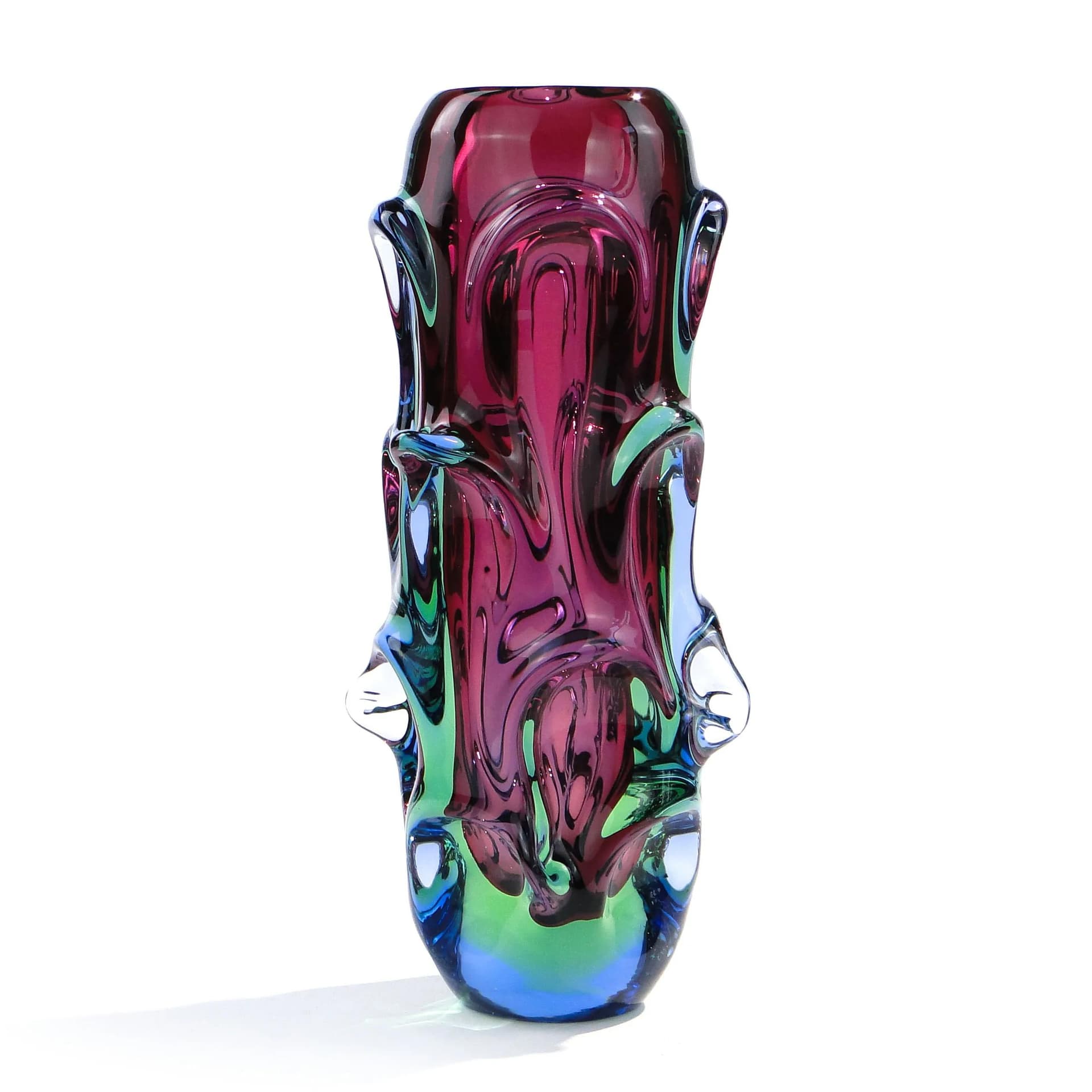 Wazon Propeller, multicolor, kryształ, proj. J. Kotik, Czechosłowacja, lata 50. - 354000