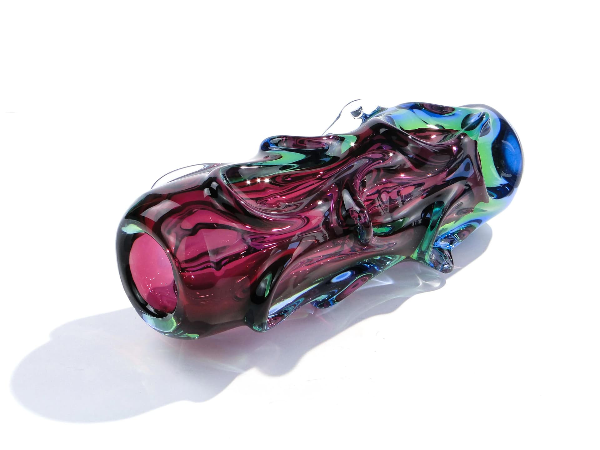 Wazon Propeller, multicolor, kryształ, proj. J. Kotik, Czechosłowacja, lata 50. - 354008
