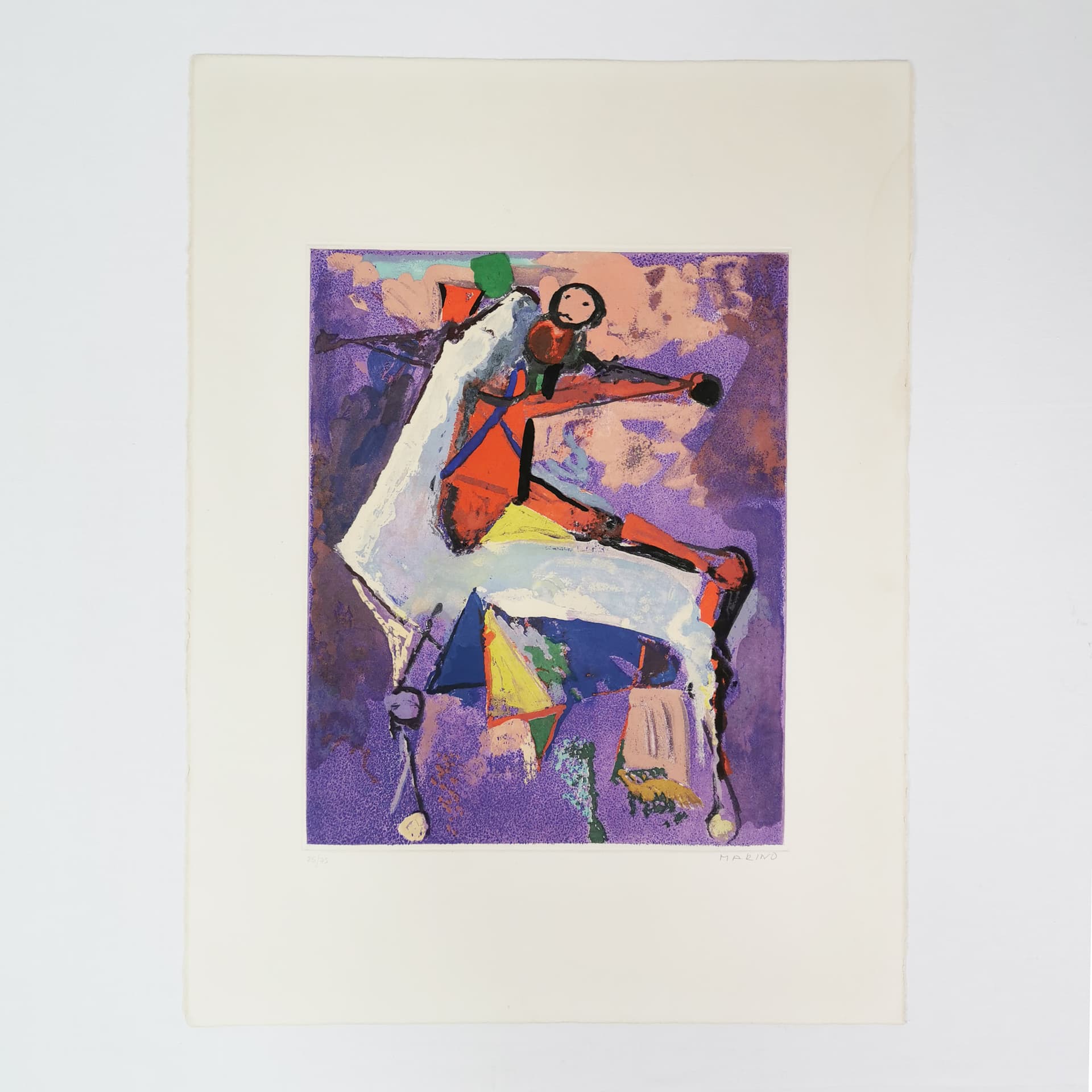 Print Marino from Shakespeare, 76x56.5 cm, paper, by M. Marini, Italy, 1970s. - 354173