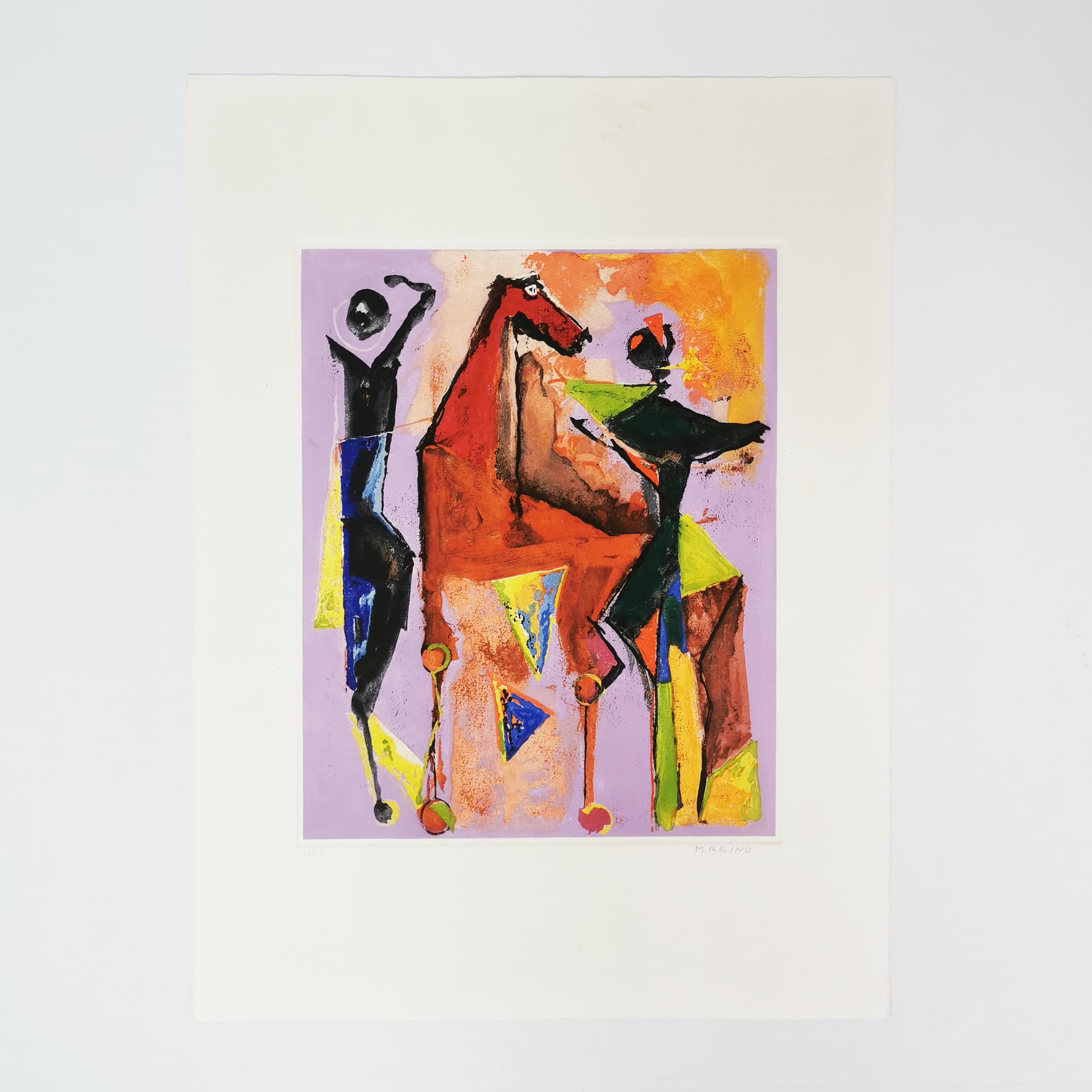 Print Marini from Shakespeare, 76x56.5 cm, paper, by M. Marini, Italy, 1970s. - 354185