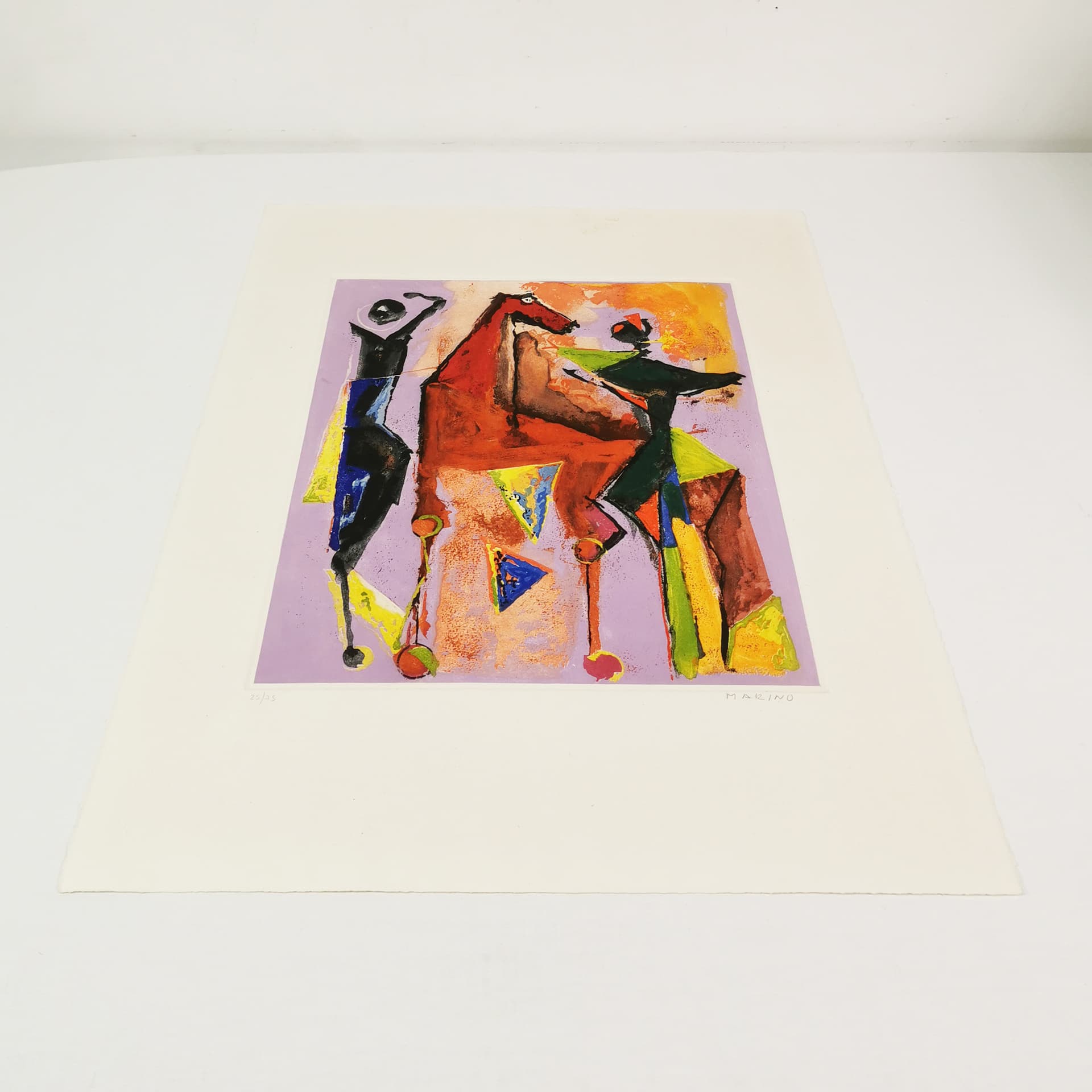 Print Marini from Shakespeare, 76x56.5 cm, paper, by M. Marini, Italy, 1970s. - 354186