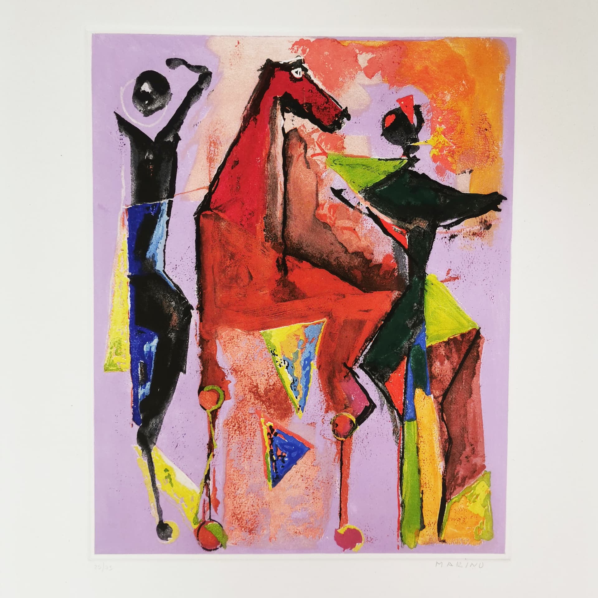 Print Marini from Shakespeare, 76x56.5 cm, paper, by M. Marini, Italy, 1970s. - 354187