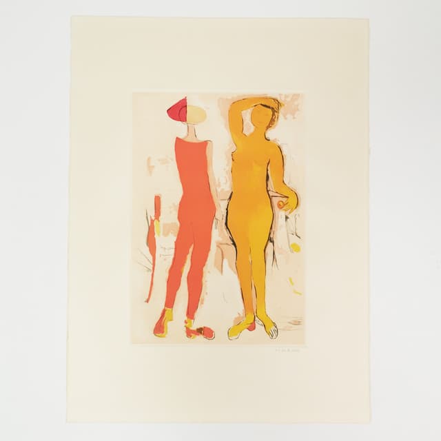 Print Marini from Shakespeare, 76x56.5 cm, paper, by M. Marini, Italy, 1970s. - DIMENSION