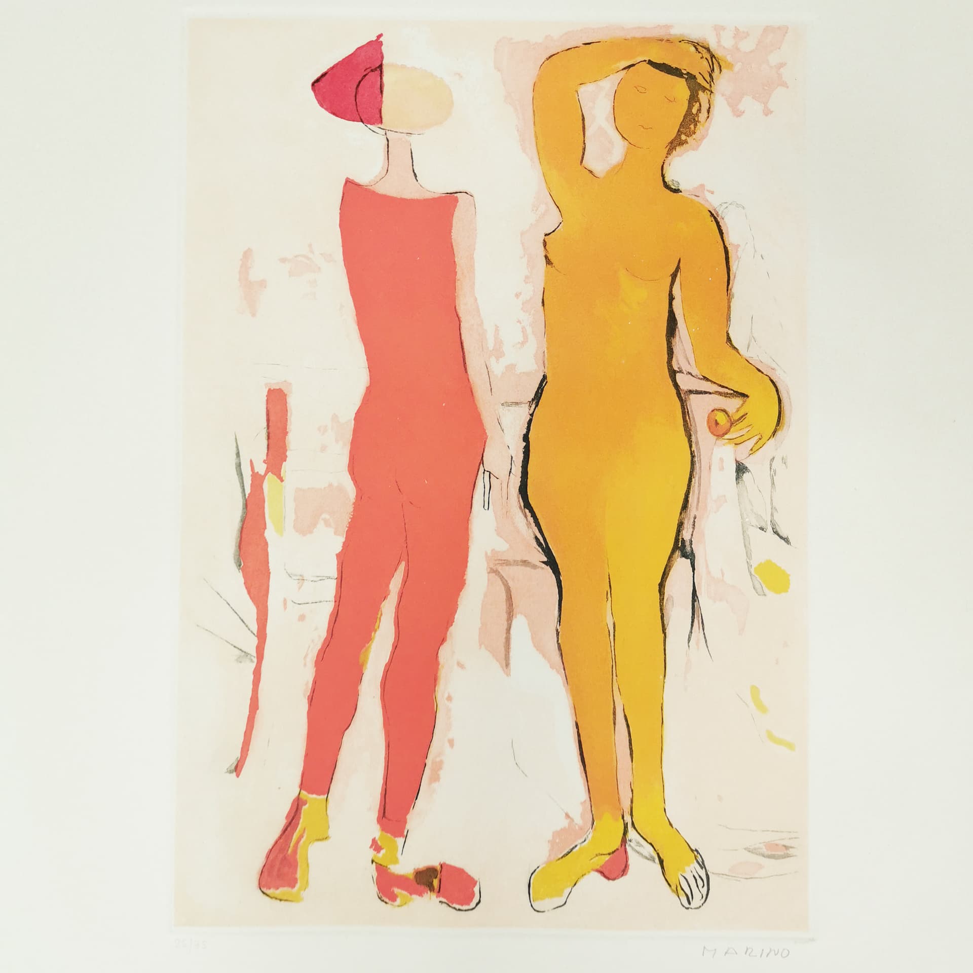 Print Marini from Shakespeare, 76x56.5 cm, paper, by M. Marini, Italy, 1970s. - 354207