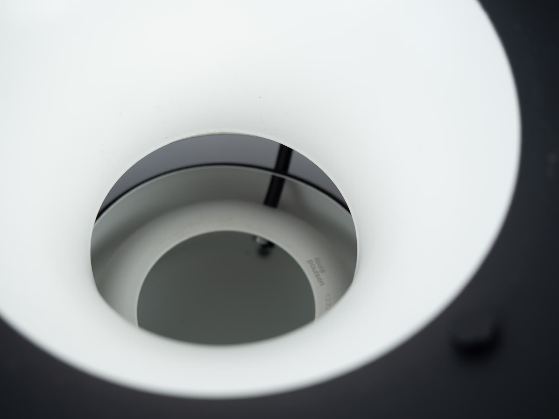 Pendant lamp PH 5, blue aluminum, by P. Henningsen, Louis Poulsen, Denmark, 1980s. - 354325