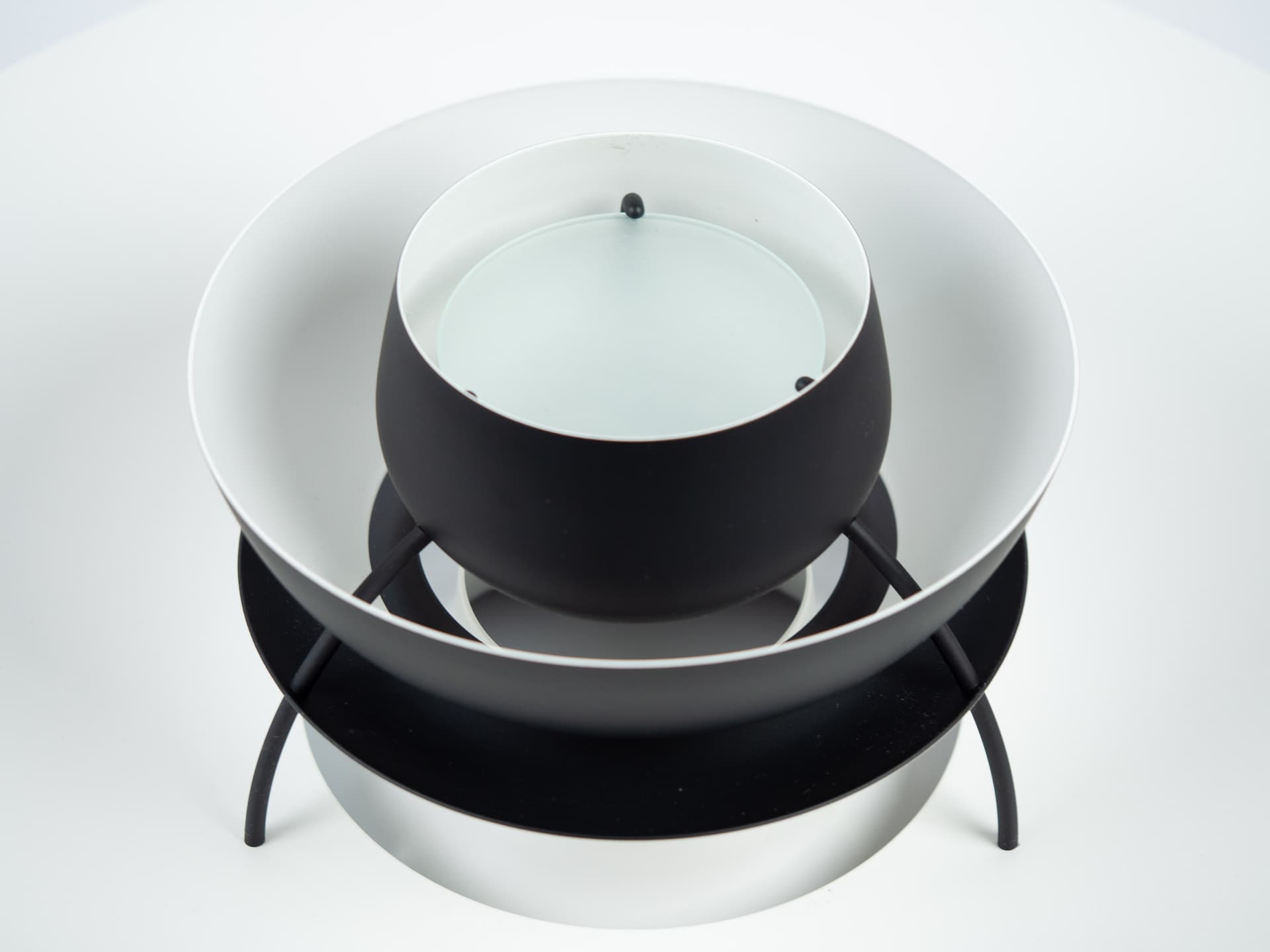 Pendant lamp PH 5, blue aluminum, by P. Henningsen, Louis Poulsen, Denmark, 1980s. - 354330