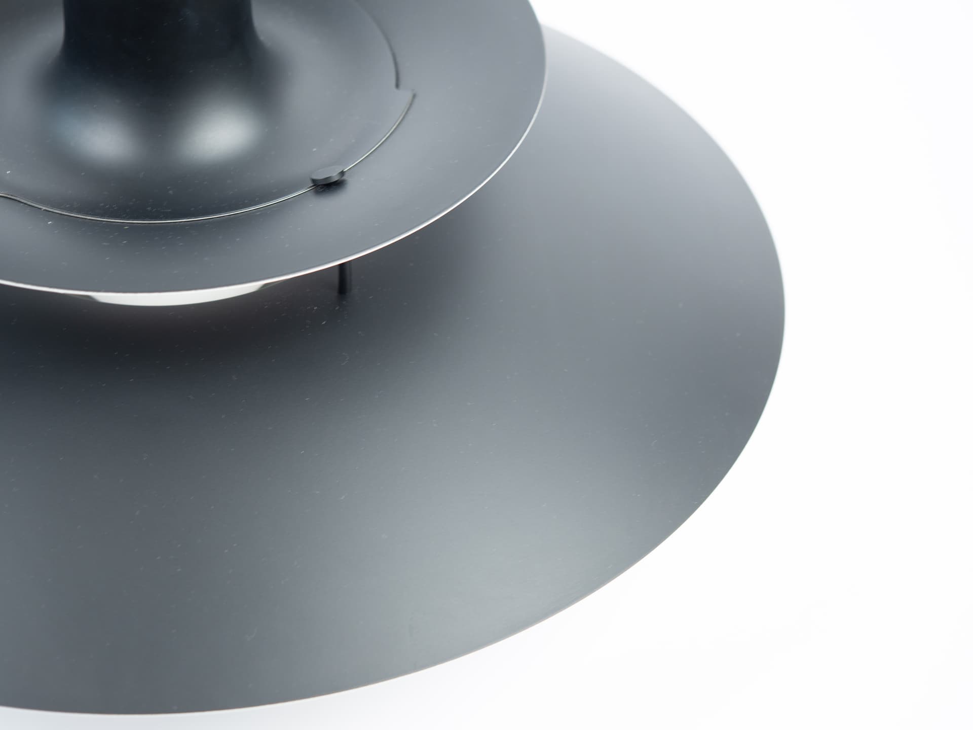 Pendant lamp PH 5, blue aluminum, by P. Henningsen, Louis Poulsen, Denmark, 1980s. - 354327