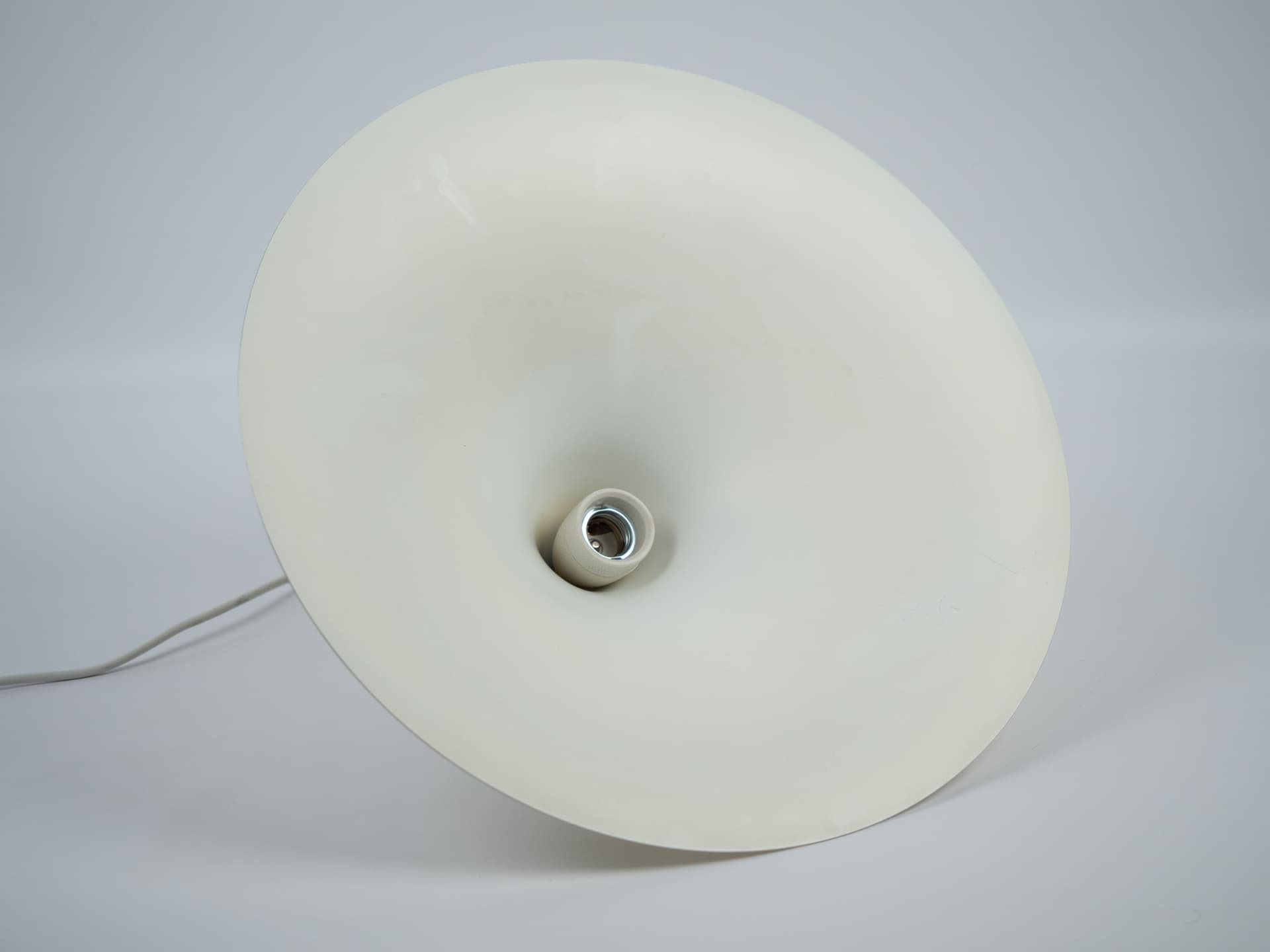 Pendant lamp Semi, gold aluminum, by C. Bonderup, T. Thorup, Fog & Mørup, Denmark, 1960s. - 354449