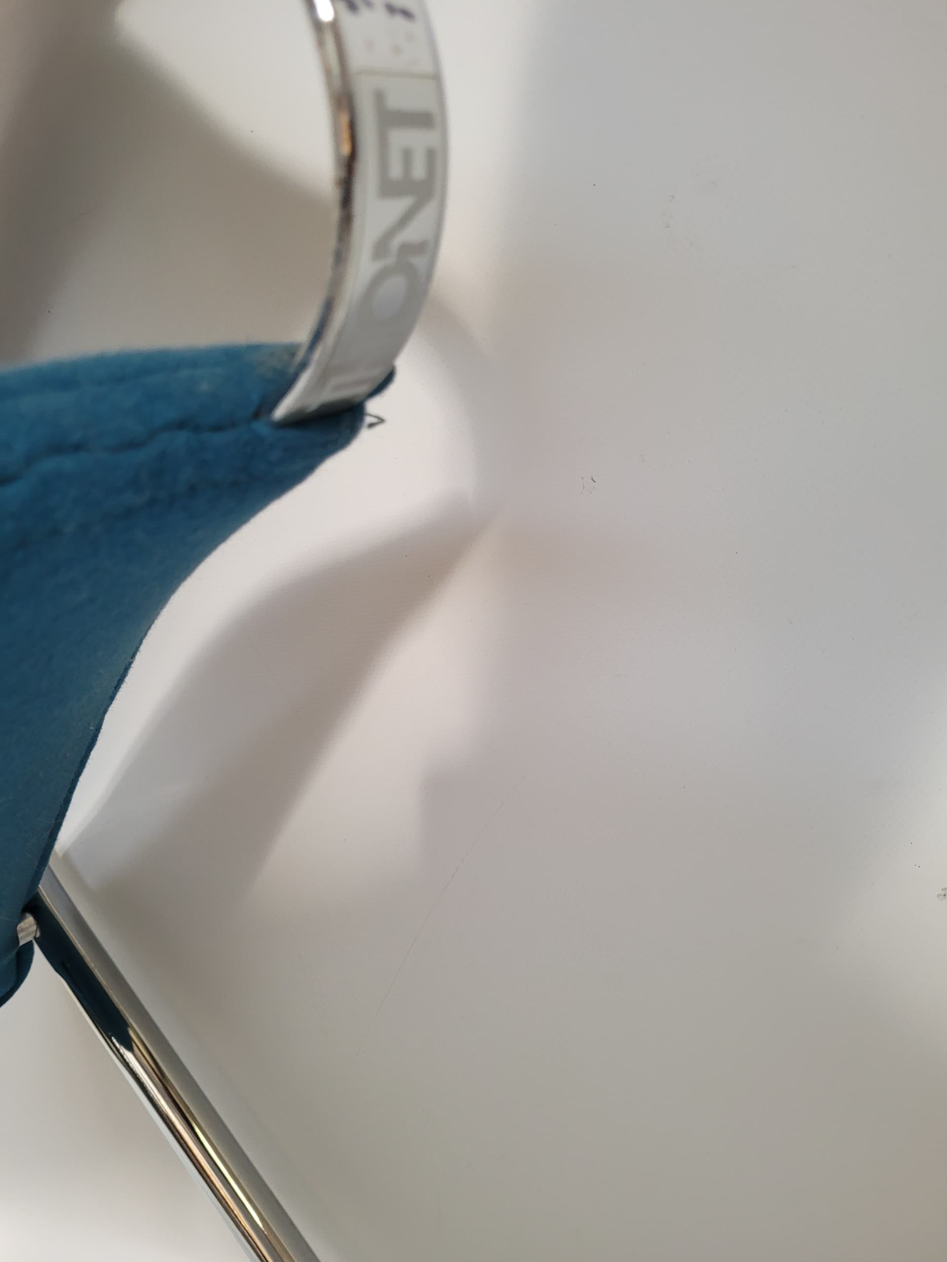 Krzesło Bauhaus, niebieski, chrom, drewno, Thonet, lata 70. - 354575