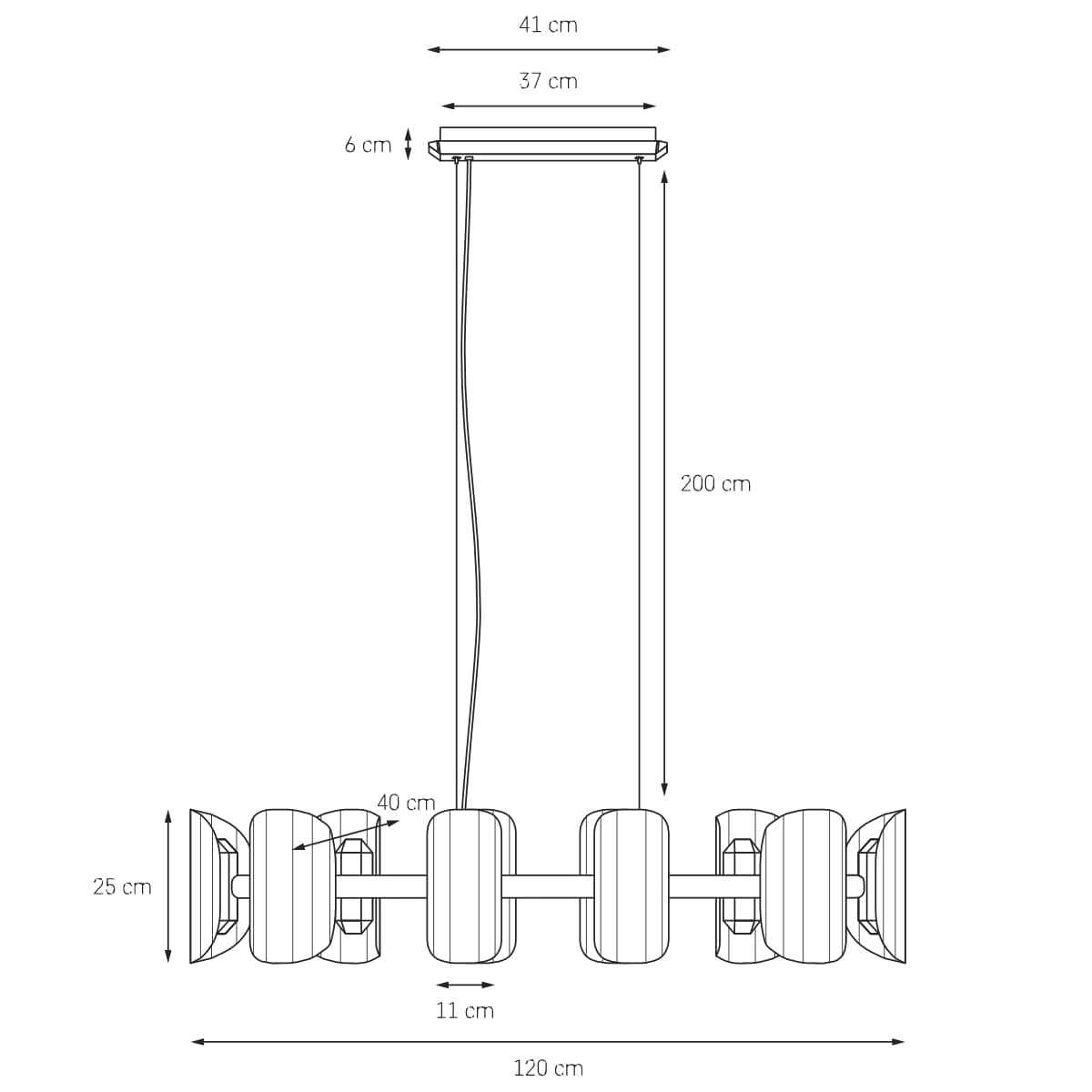 APOLIN chandelier white, Kaspa x Grynasz Studio - 2895