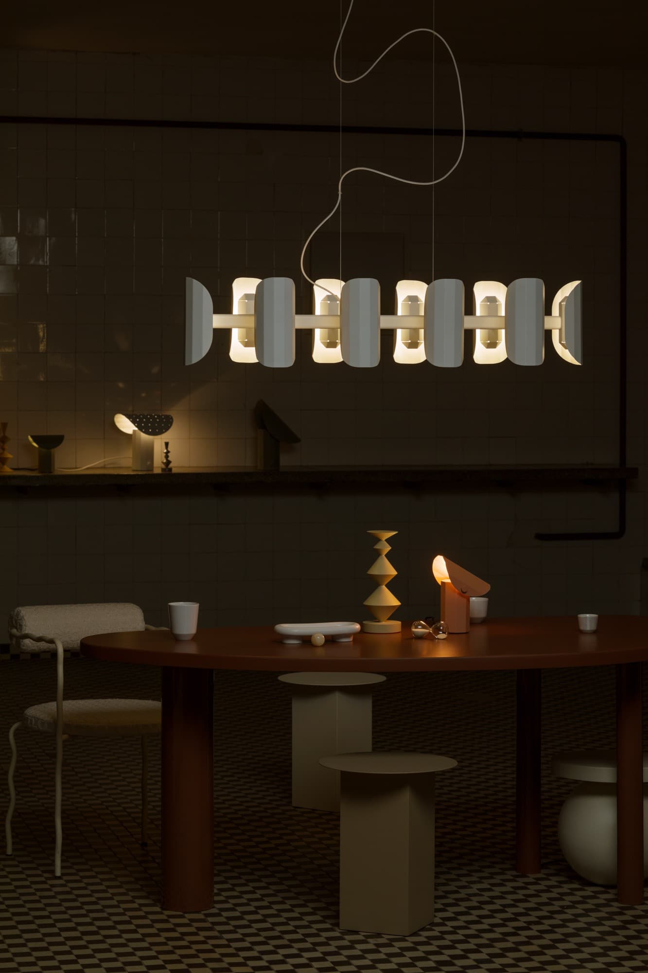 APOLIN chandelier white, Kaspa x Grynasz Studio - 6391