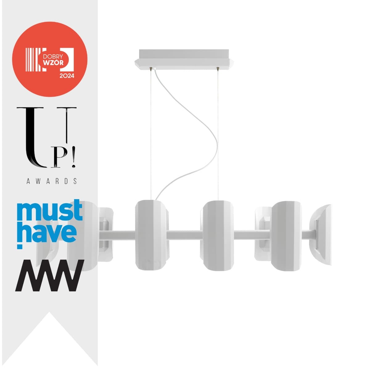 APOLIN chandelier white, Kaspa x Grynasz Studio - 2889