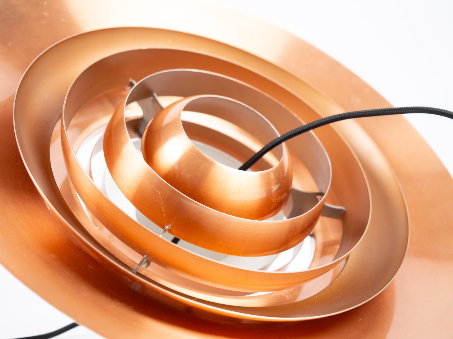 Pendant lamp P376, copper, by P. Fabricius, J. Kastholm, Nordisk Solar, Denmark, 1960s. - 354633