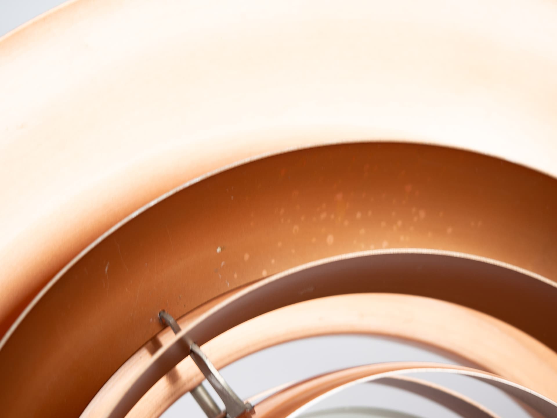 Pendant lamp P376, copper, by P. Fabricius, J. Kastholm, Nordisk Solar, Denmark, 1960s. - 354632