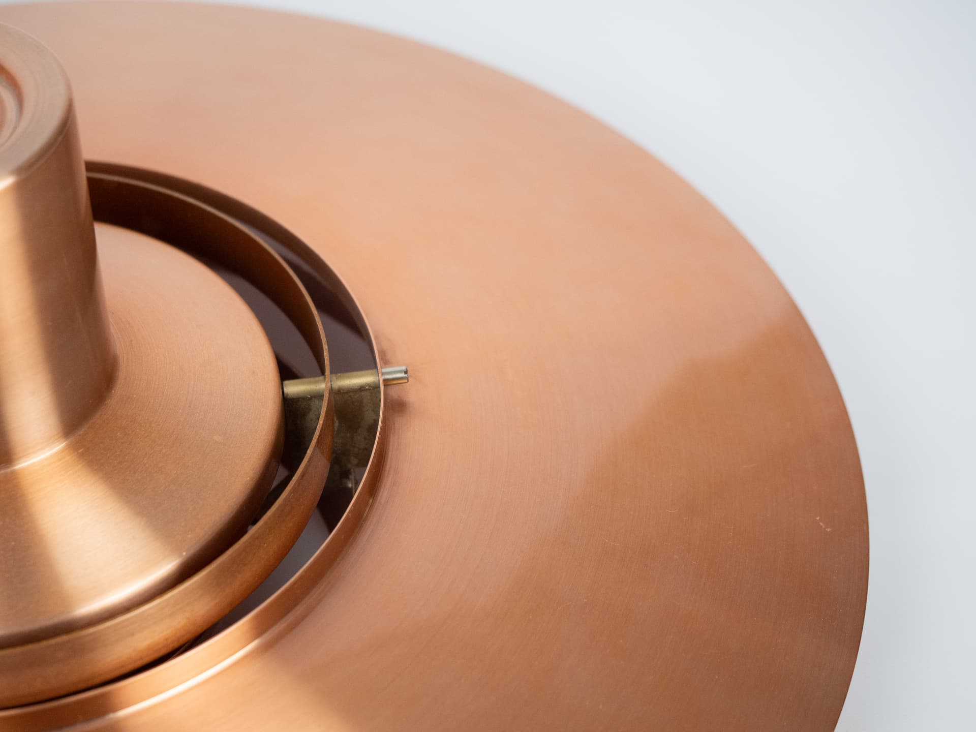 Pendant lamp P376, copper, by P. Fabricius, J. Kastholm, Nordisk Solar, Denmark, 1960s. - 354616