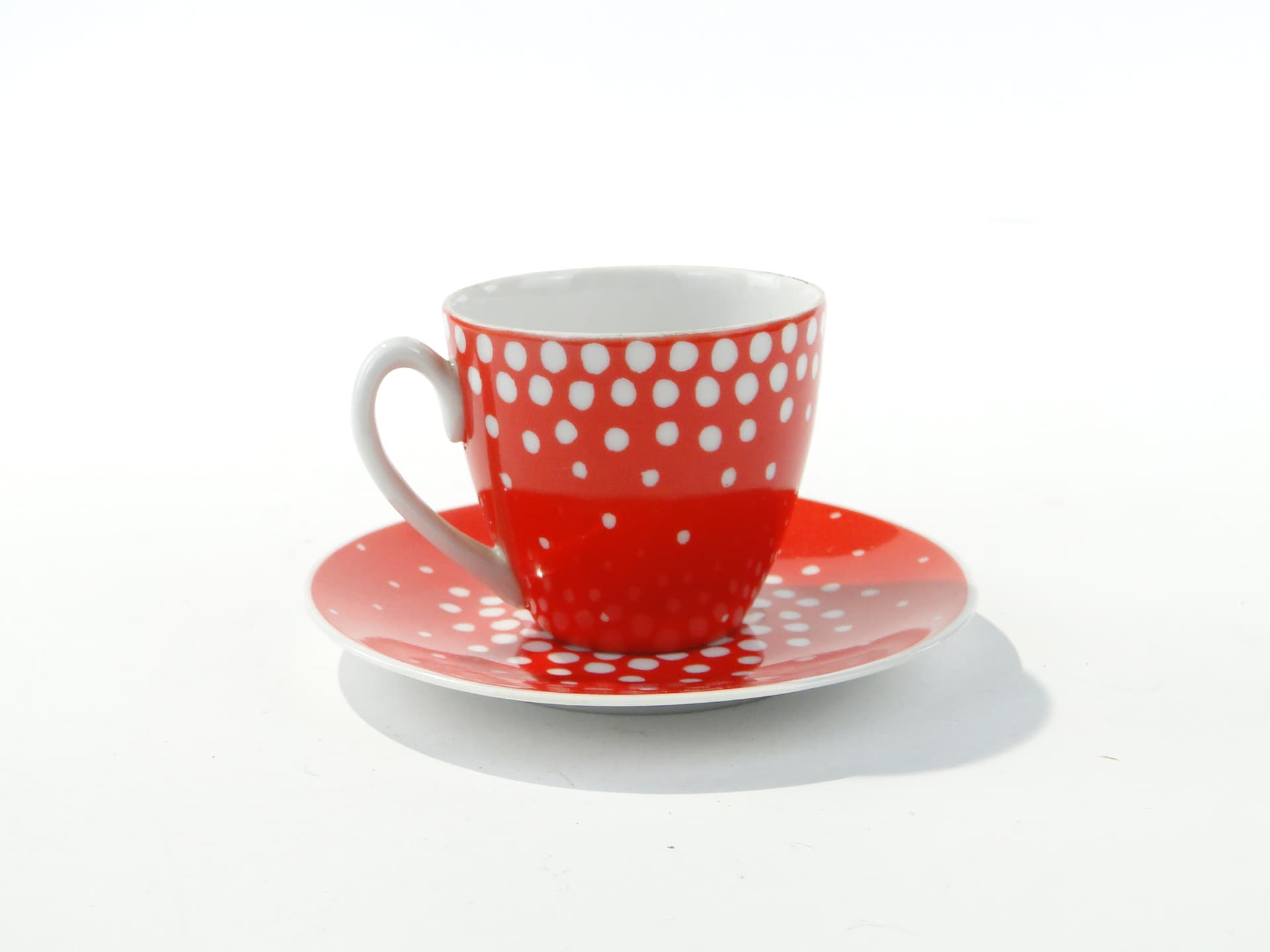 Cup Muchomorek, Tom, white red porcelain, by J. Steckiewicz, Zakłady Porcelany Stołowej Wałbrzych, Poland, 1950s. - 354652