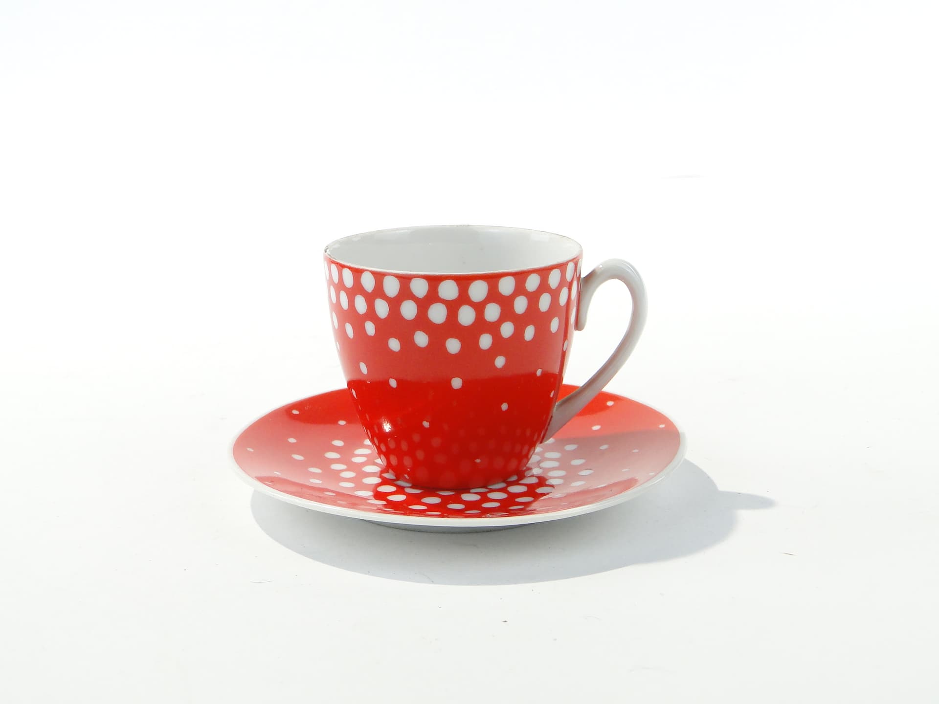 Cup Muchomorek, Tom, white red porcelain, by J. Steckiewicz, Zakłady Porcelany Stołowej Wałbrzych, Poland, 1950s. - 354650