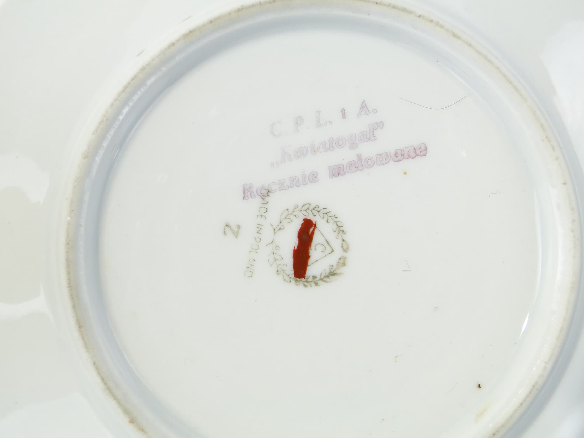 Filiżanka Regina, New Look, biała porcelana, złocenia, Ćmielów, Polska, lata 50. - 354847
