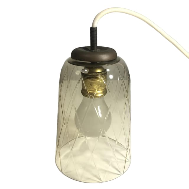 Pendant lamp, brass, glass, Germany, 1960s - DIMENSION
