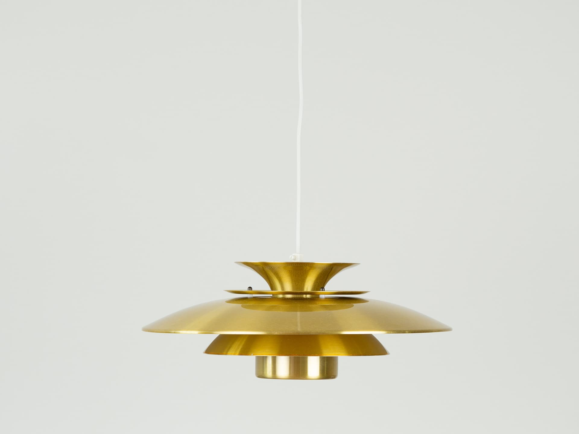 Pendant lamp Roma2 Ø50 cm, gold aluminum, by D. Mogensen, Denmark, 1980s. - 354906