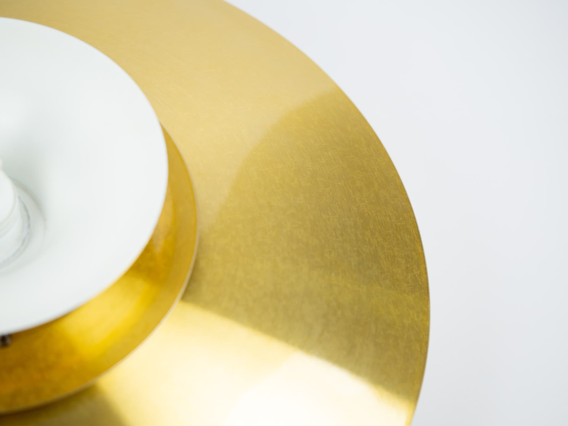 Pendant lamp Roma2 Ø50 cm, gold aluminum, by D. Mogensen, Denmark, 1980s. - 354910