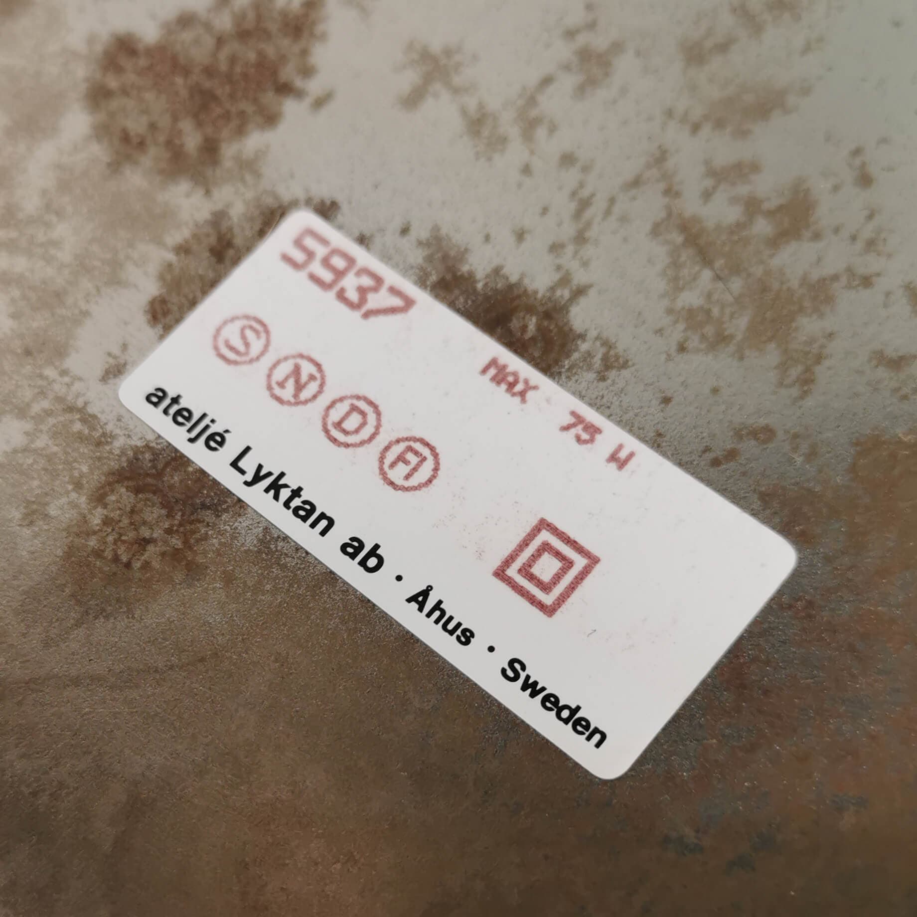 Lampa biurkowa MARS, biała, metal srebrny, proj. P. Sundstedt, Atelje Lyktan, Szwecja, lata 70. - 354994