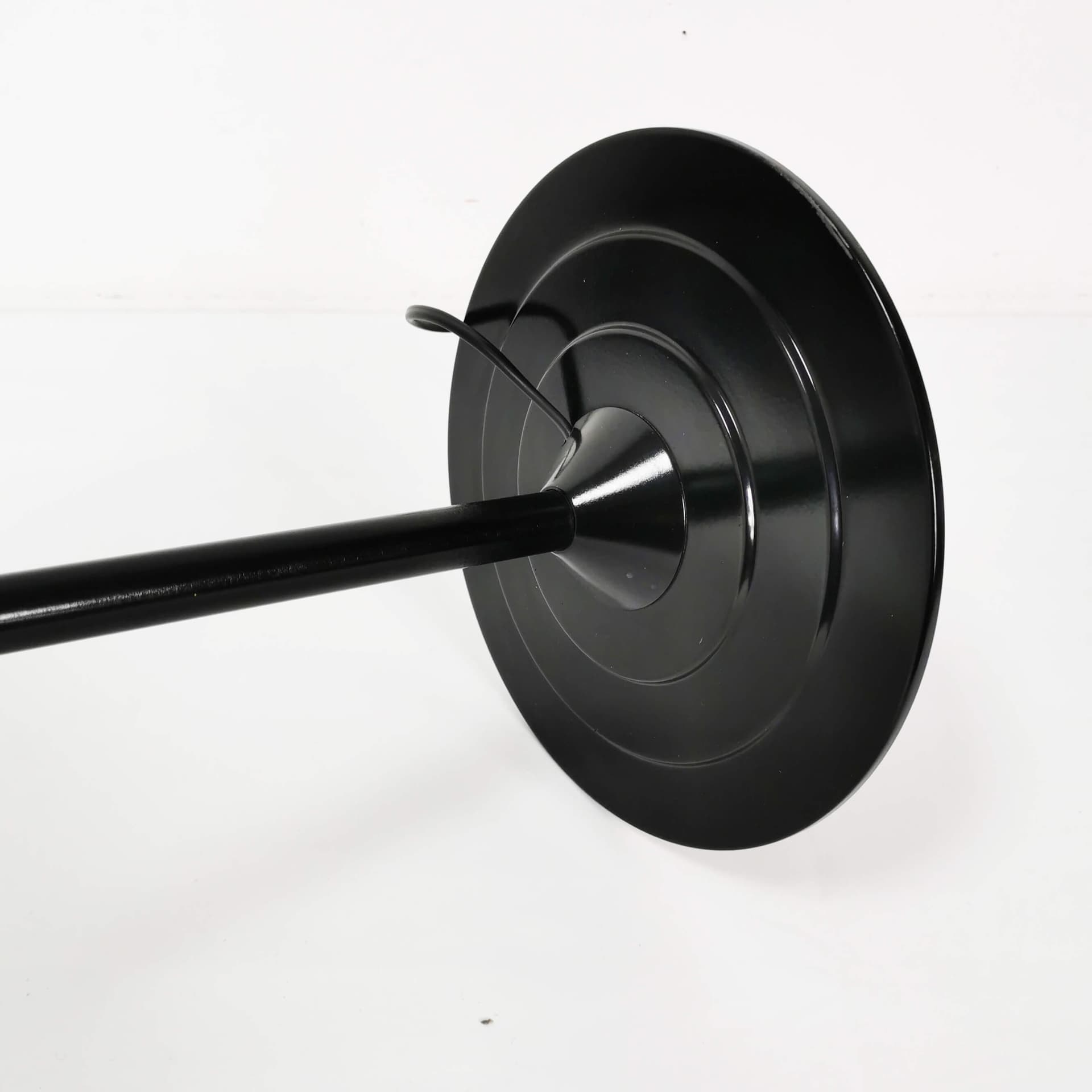 Lampa stołowa, biel czarny, plastik metal, Niemcy, lata 70. - 355023