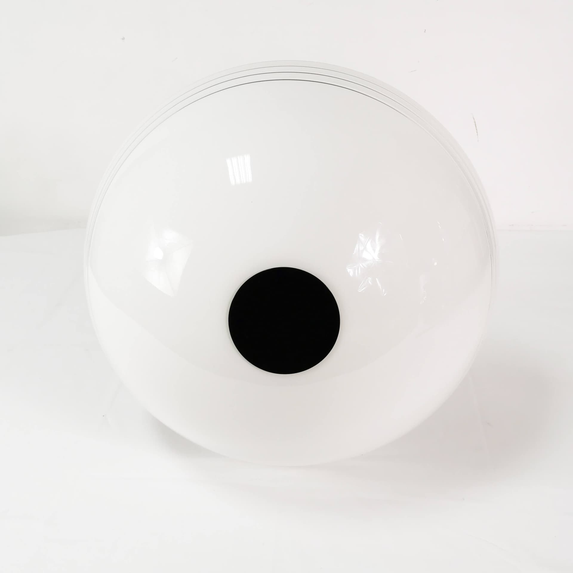 Lampa stołowa, biel czarny, plastik metal, Niemcy, lata 70. - 355019