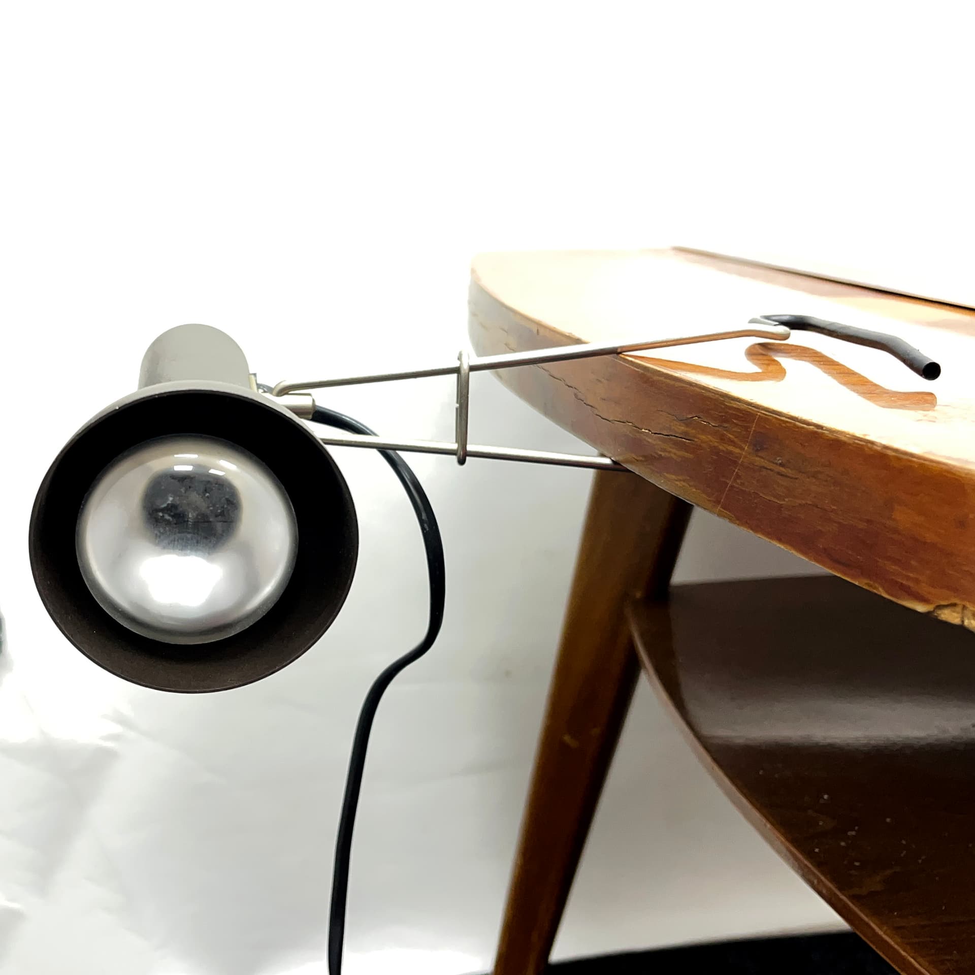 Lampa z klipsem 3140, grafitowy, metal, VEB Narva, NRD, lata 70. - 355066