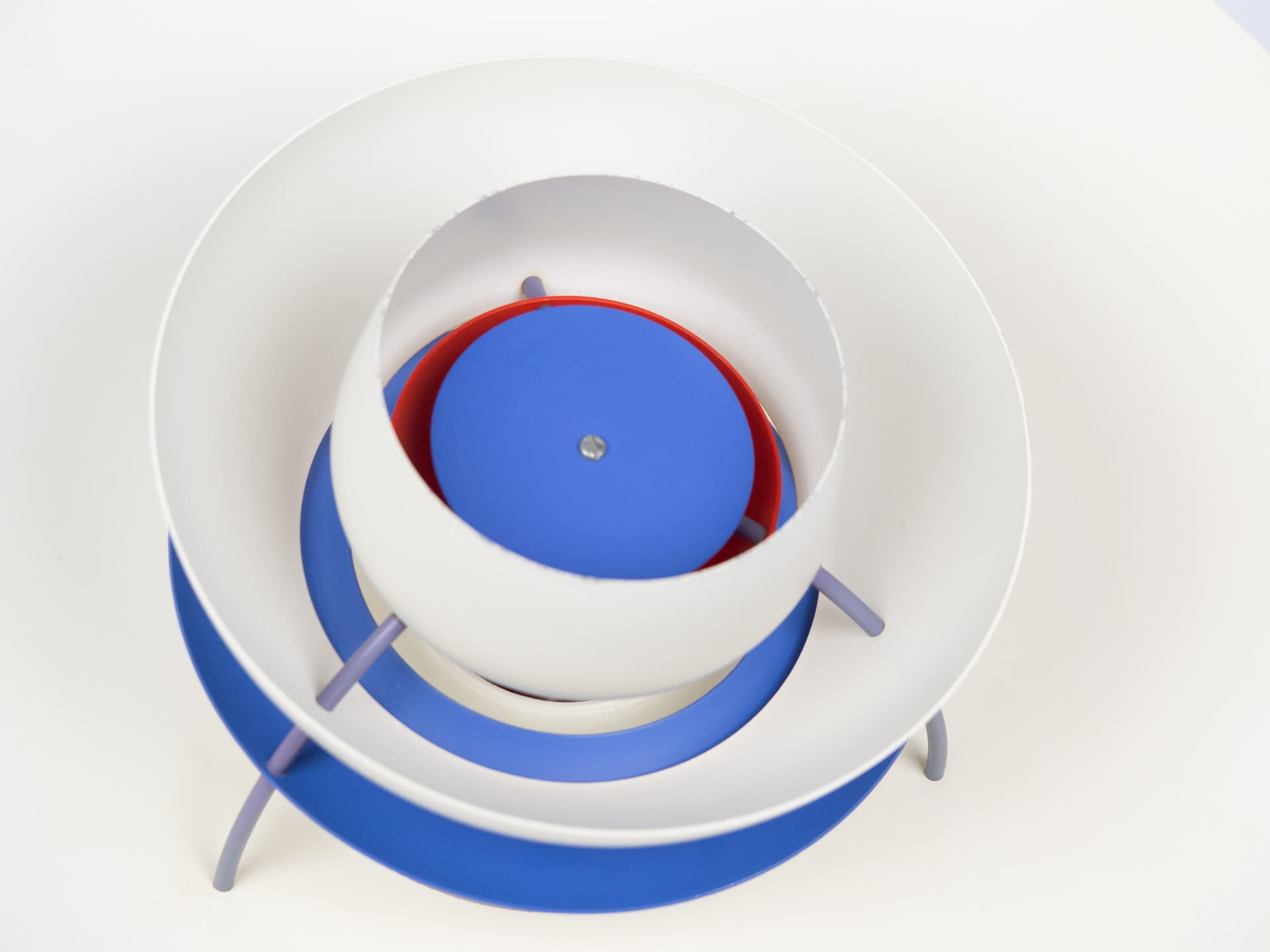 Pendant lamp PH 5, white, metal, by P. Henningsen, Louis Poulsen, Denmark, 1980s. - 355092