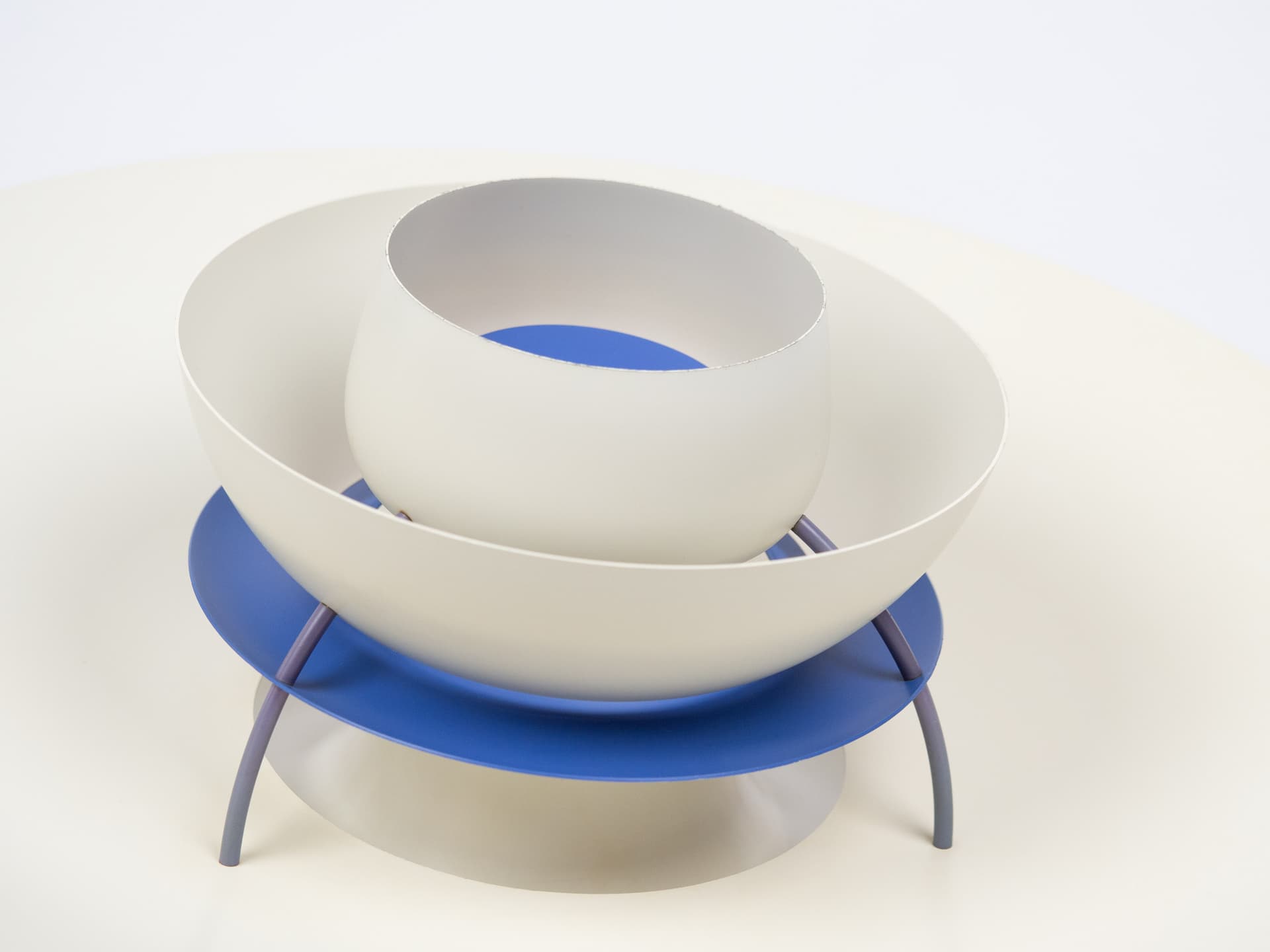 Pendant lamp PH 5, white, metal, by P. Henningsen, Louis Poulsen, Denmark, 1980s. - 355088