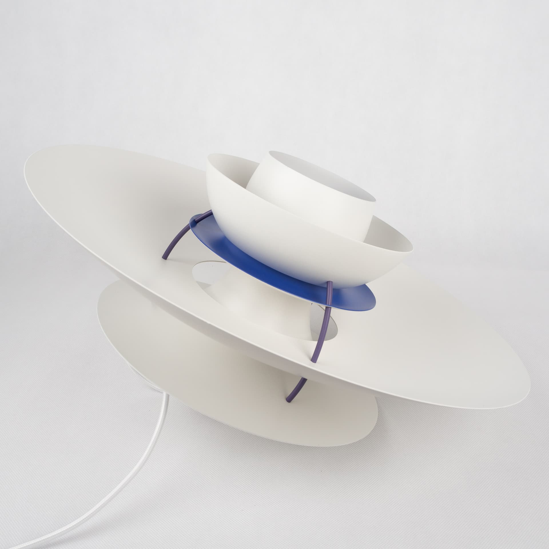 Pair of pendant lamps PH 5, white, metal, by P. Henningsen, Louis Poulsen, Denmark, 1980s. - 355134