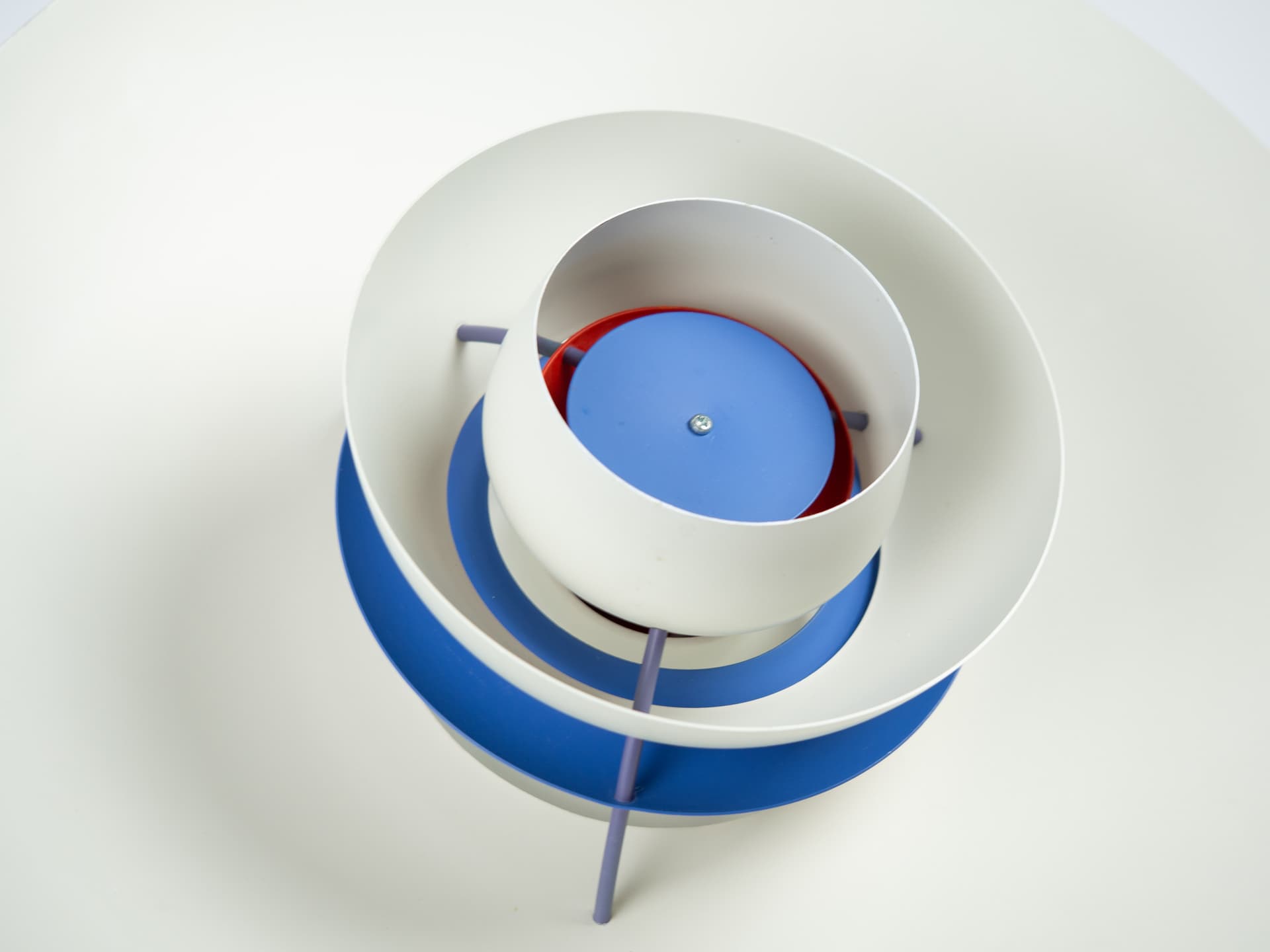 Pendant lamp PH 5, white metal, by P. Henningsen, Louis Poulsen, Denmark, 1980s. - 355162