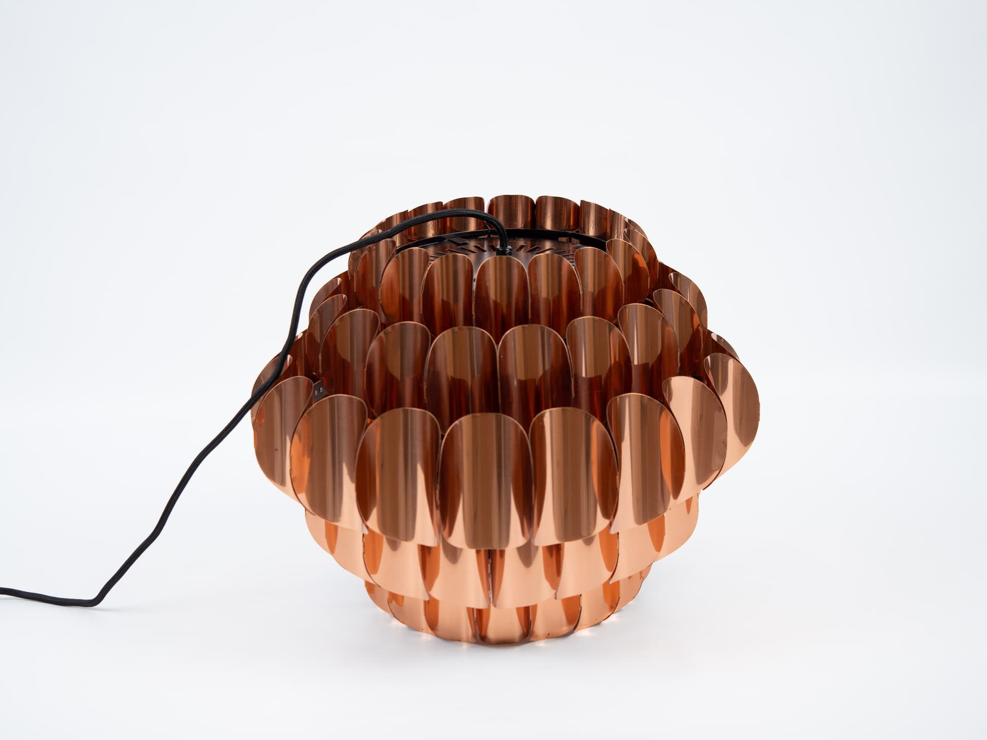 Pendant lamp P376, copper, by H.-A. Jakobsson, Nordisk Solar, Sweden, 1960s. - 355233
