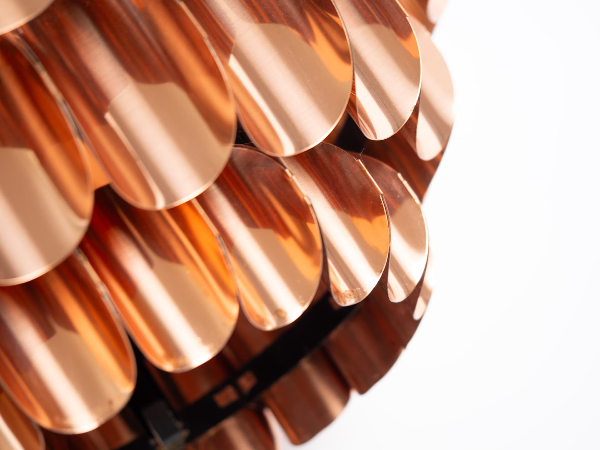 Pendant lamp P376, copper, by H.-A. Jakobsson, Nordisk Solar, Sweden, 1960s. - 355240