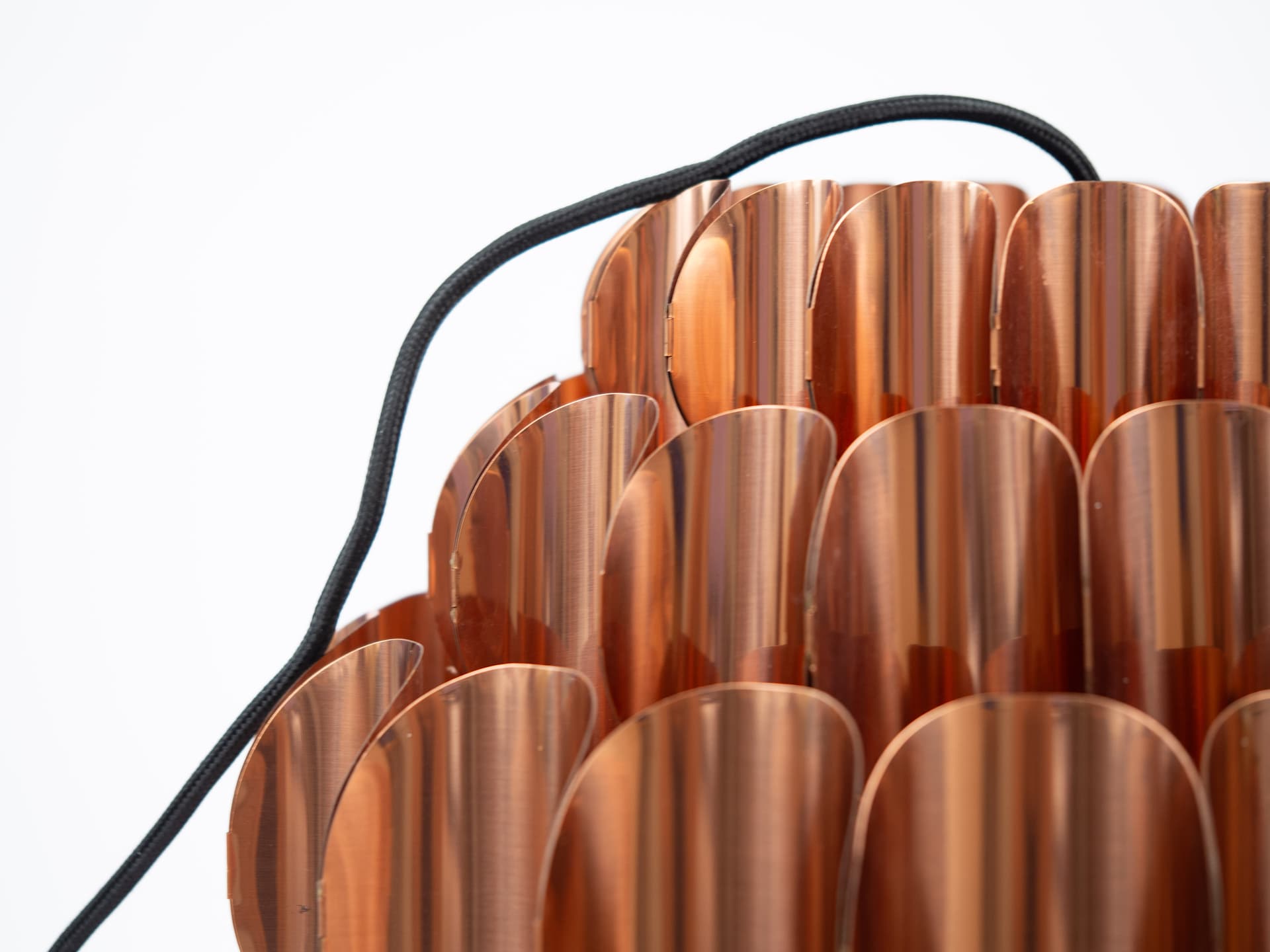 Pendant lamp P376, copper, by H.-A. Jakobsson, Nordisk Solar, Sweden, 1960s. - 355236