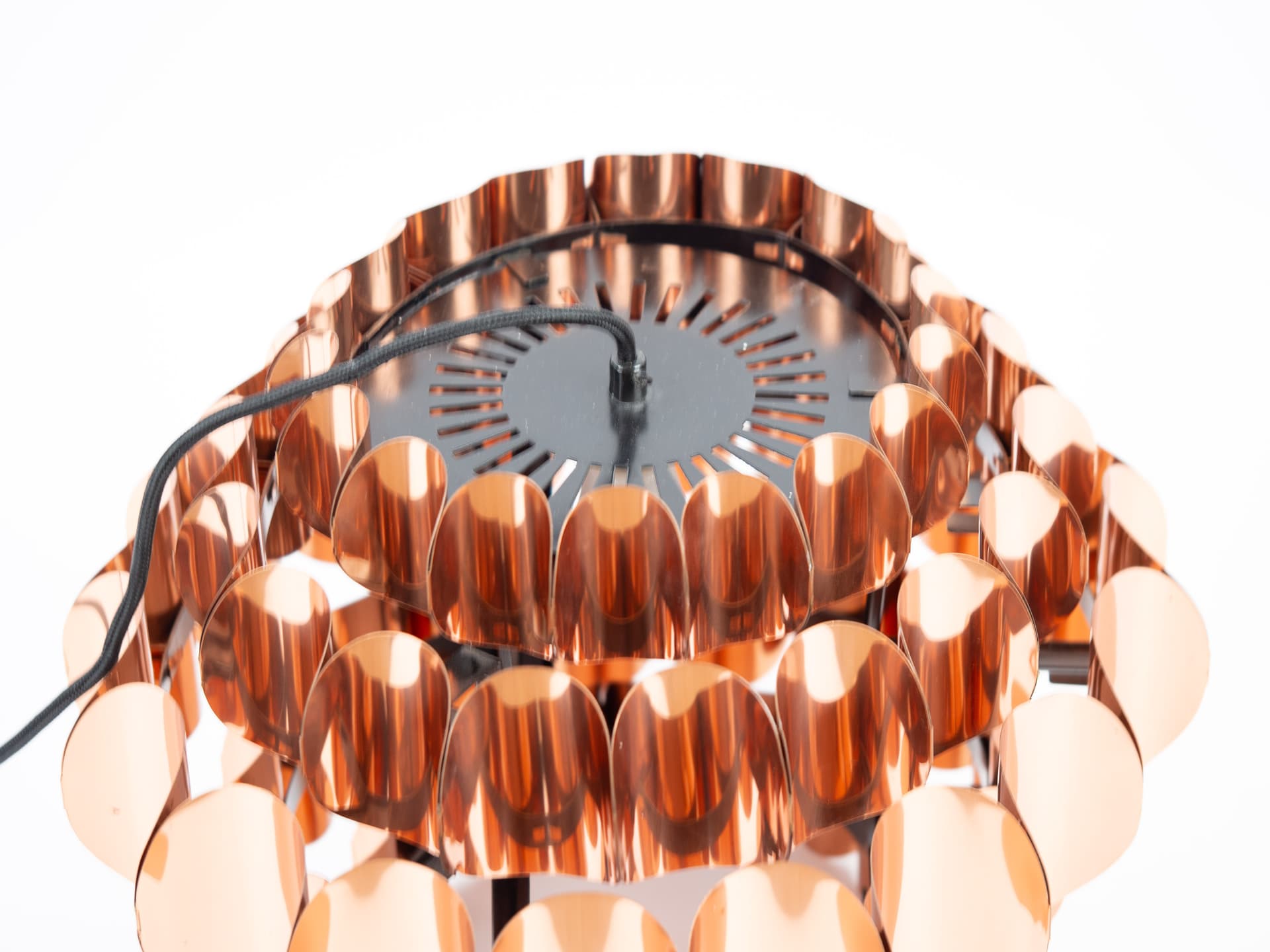 Pendant lamp P376, copper, by H.-A. Jakobsson, Nordisk Solar, Sweden, 1960s. - 355238