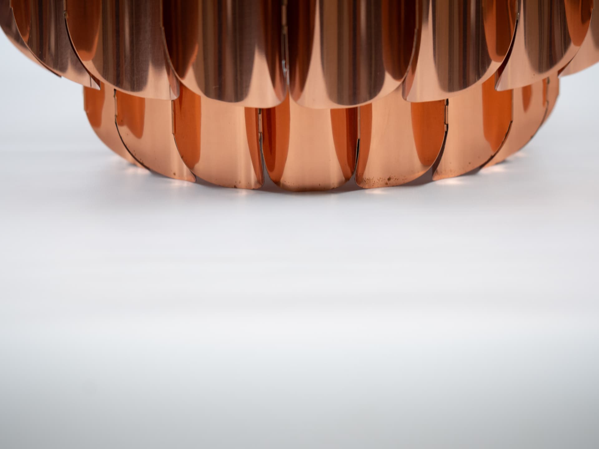 Pendant lamp P376, copper, by H.-A. Jakobsson, Nordisk Solar, Sweden, 1960s. - 355237