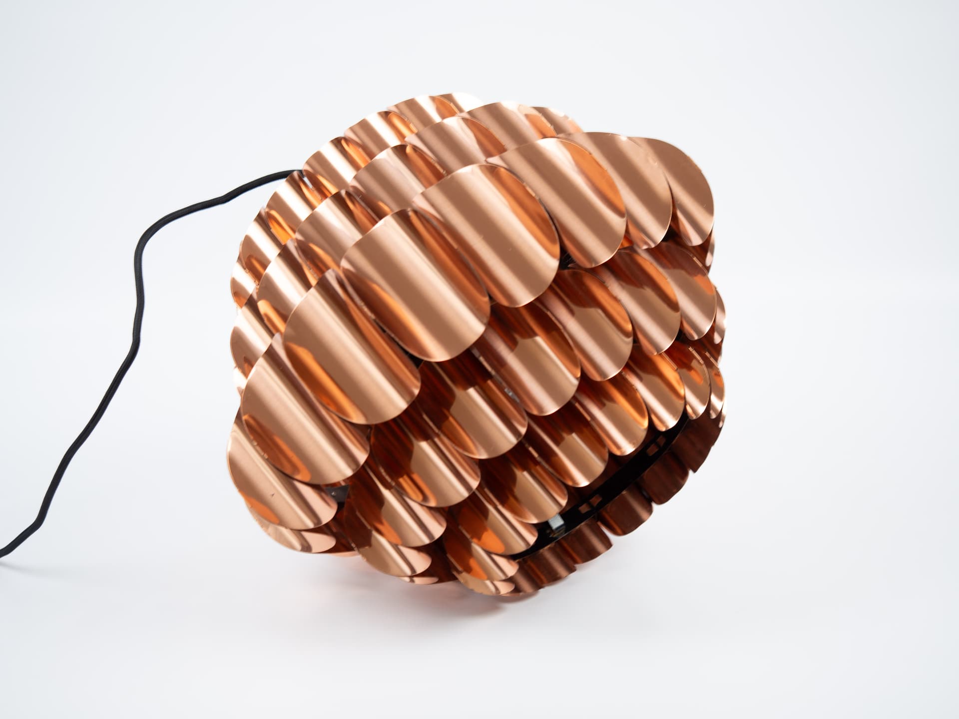 Pendant lamp P376, copper, by H.-A. Jakobsson, Nordisk Solar, Sweden, 1960s. - 355239