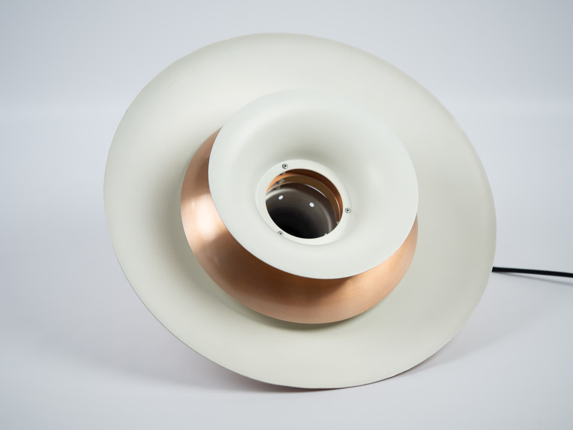 Pendant lamp, copper, by J. Hammerborg, Fog & Mørup, Denmark, 1960s. - 355324