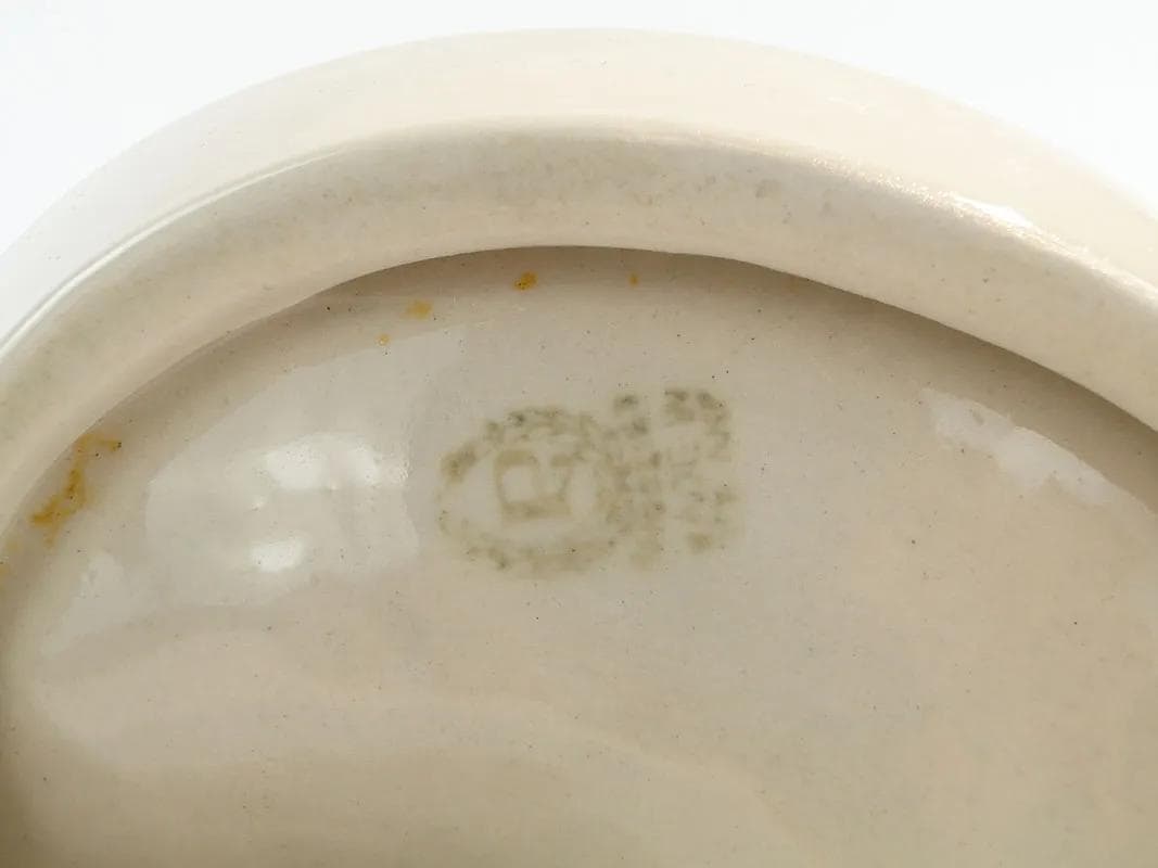 Popielniczka z figurką ptaka, multicolor, porcelit, Chodzież, Polska, lata 60. - 355412