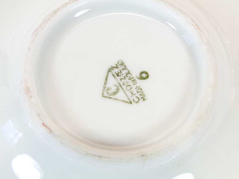 Set of bridge ashtrays, colored porcelain, Ćmielów, Poland, 1960s. - 355441