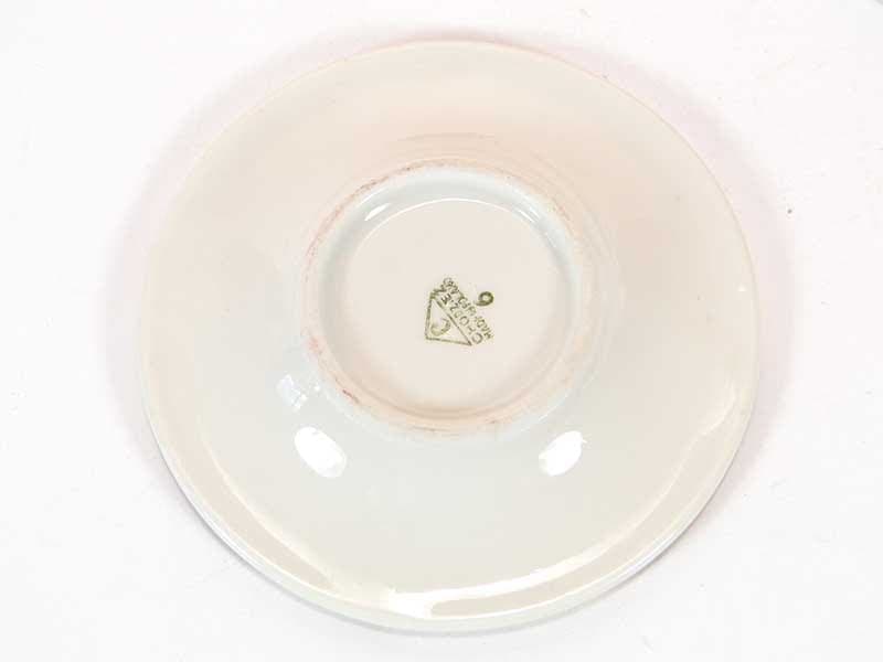 Set of bridge ashtrays, colored porcelain, Ćmielów, Poland, 1960s. - 355439