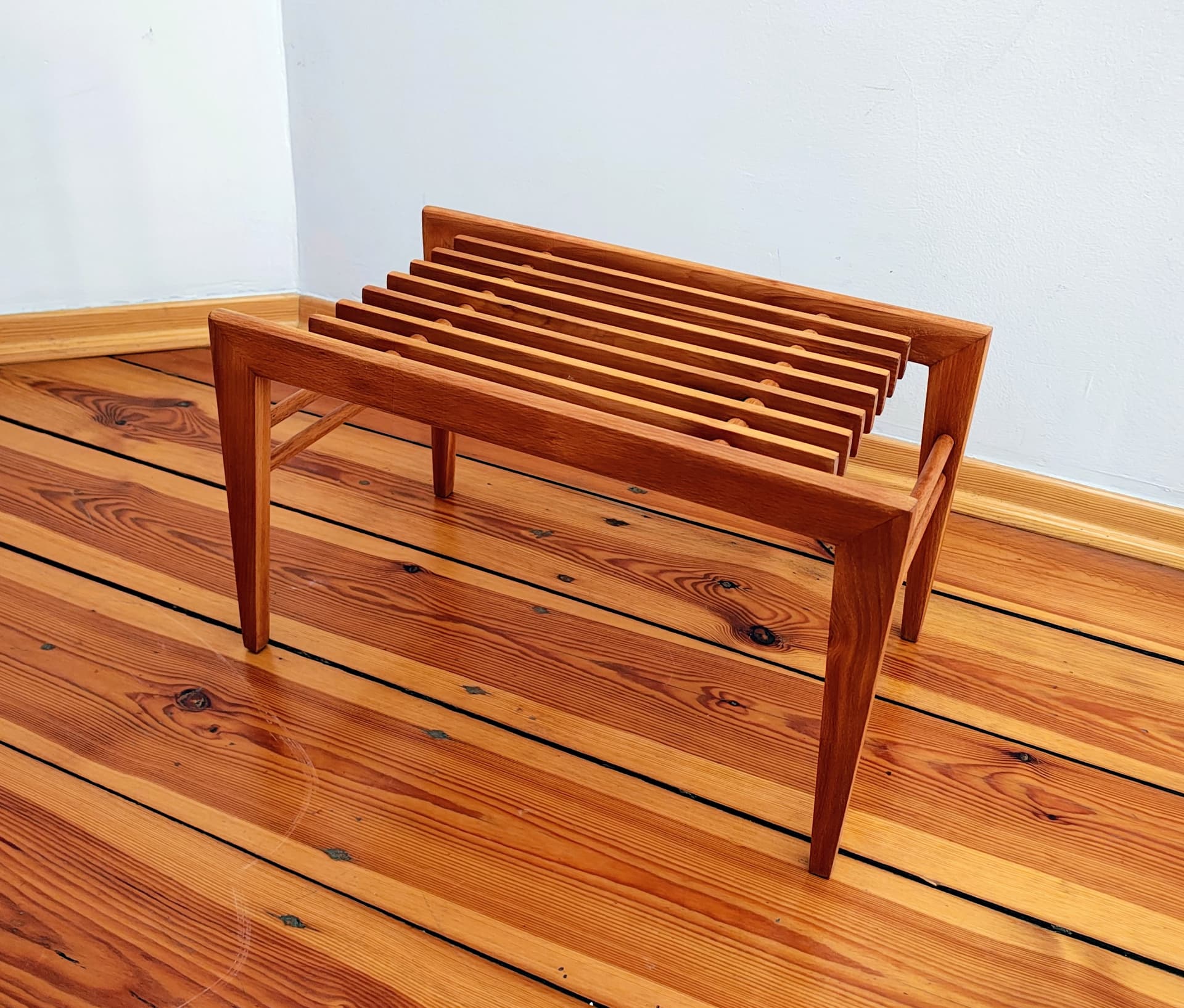 Kwietnik, brązowy, drewno, Thonet, Czechosłowacja, lata 60. - 355634